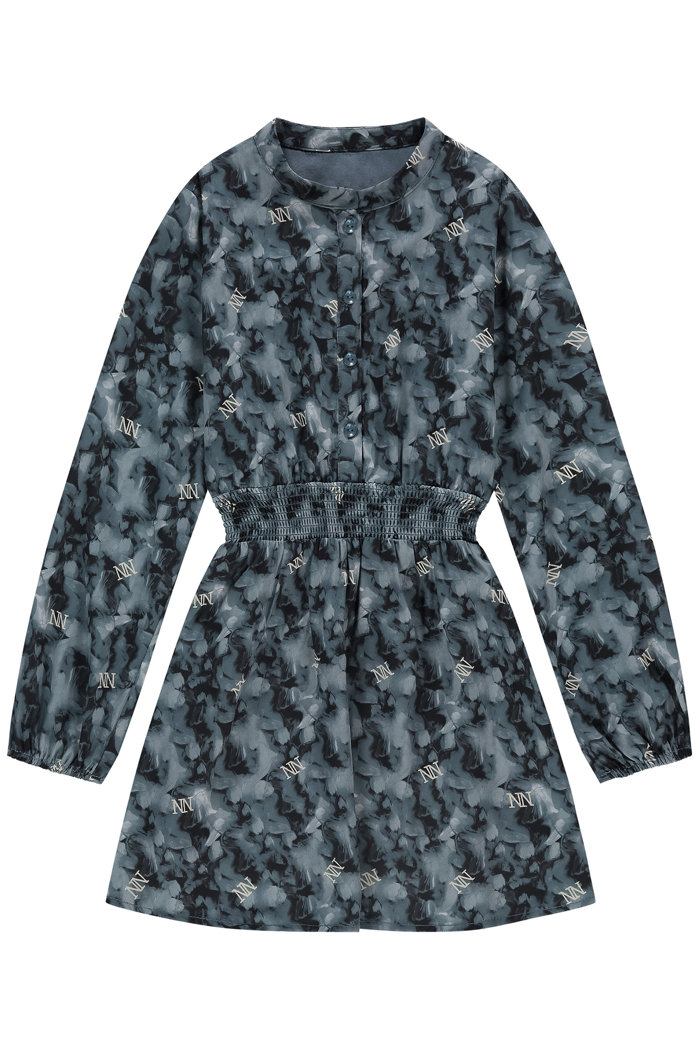 VONNE DRESS DUSTY BLUE 1