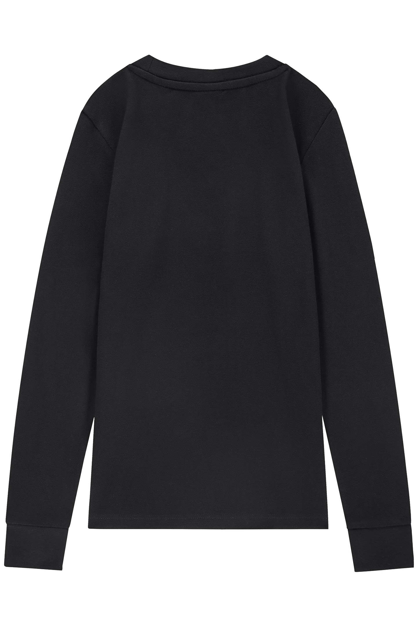 PIQUE LONGSLEEVE BLACK 2