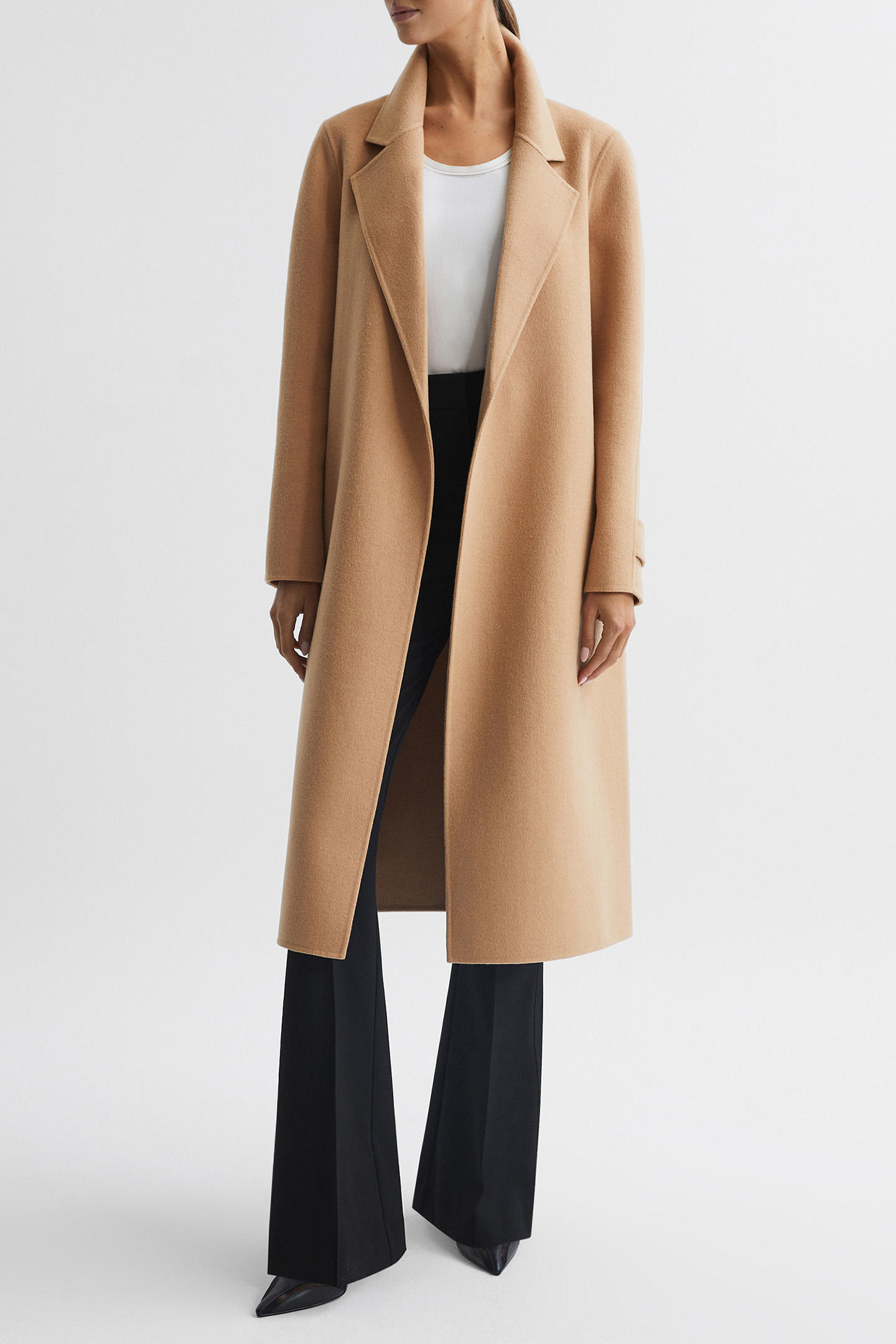 BROOKS-BLINDSEAM BELTED C CAMEL 1