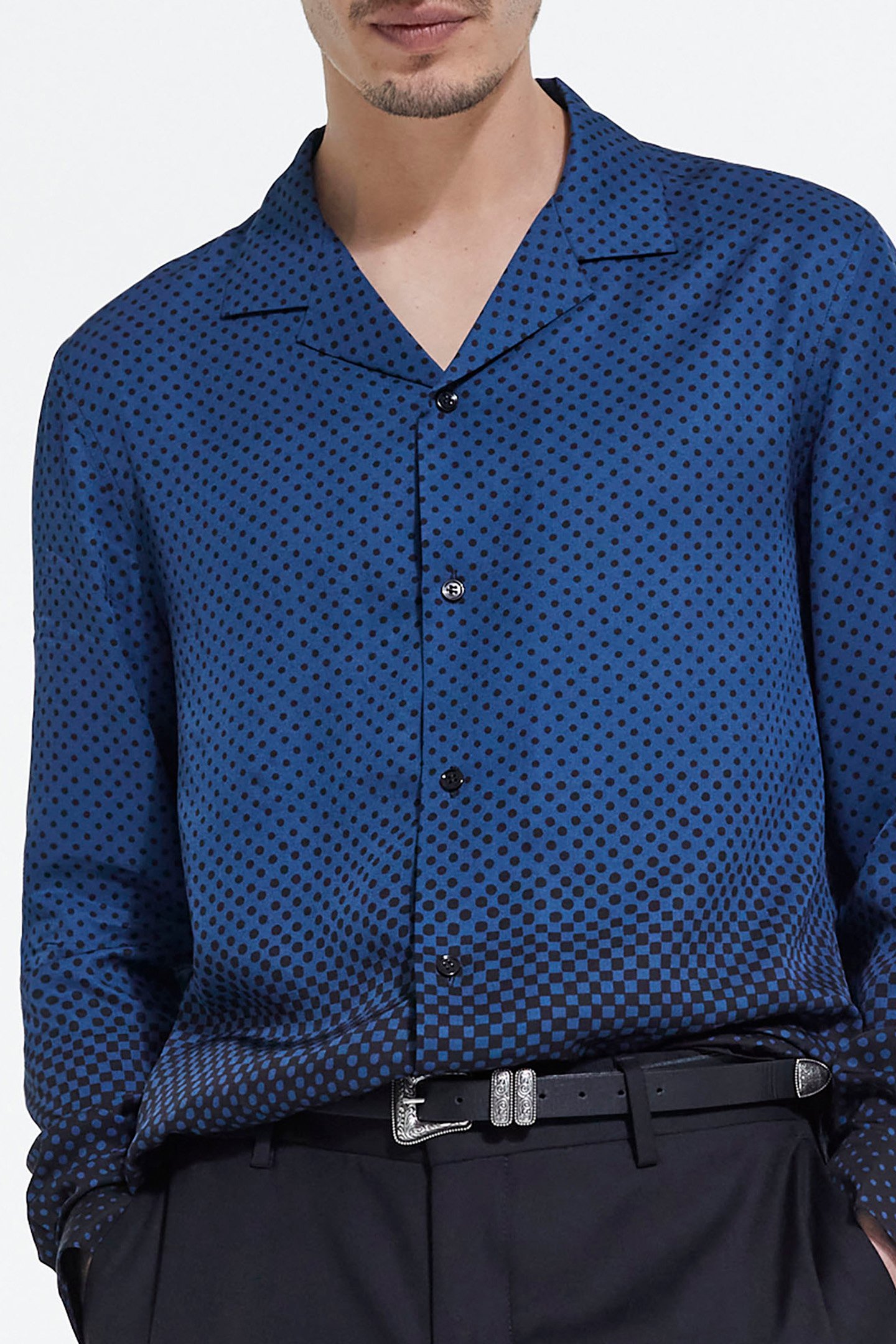 LONG SLEEVE SHIRT BLUE BLACK 4