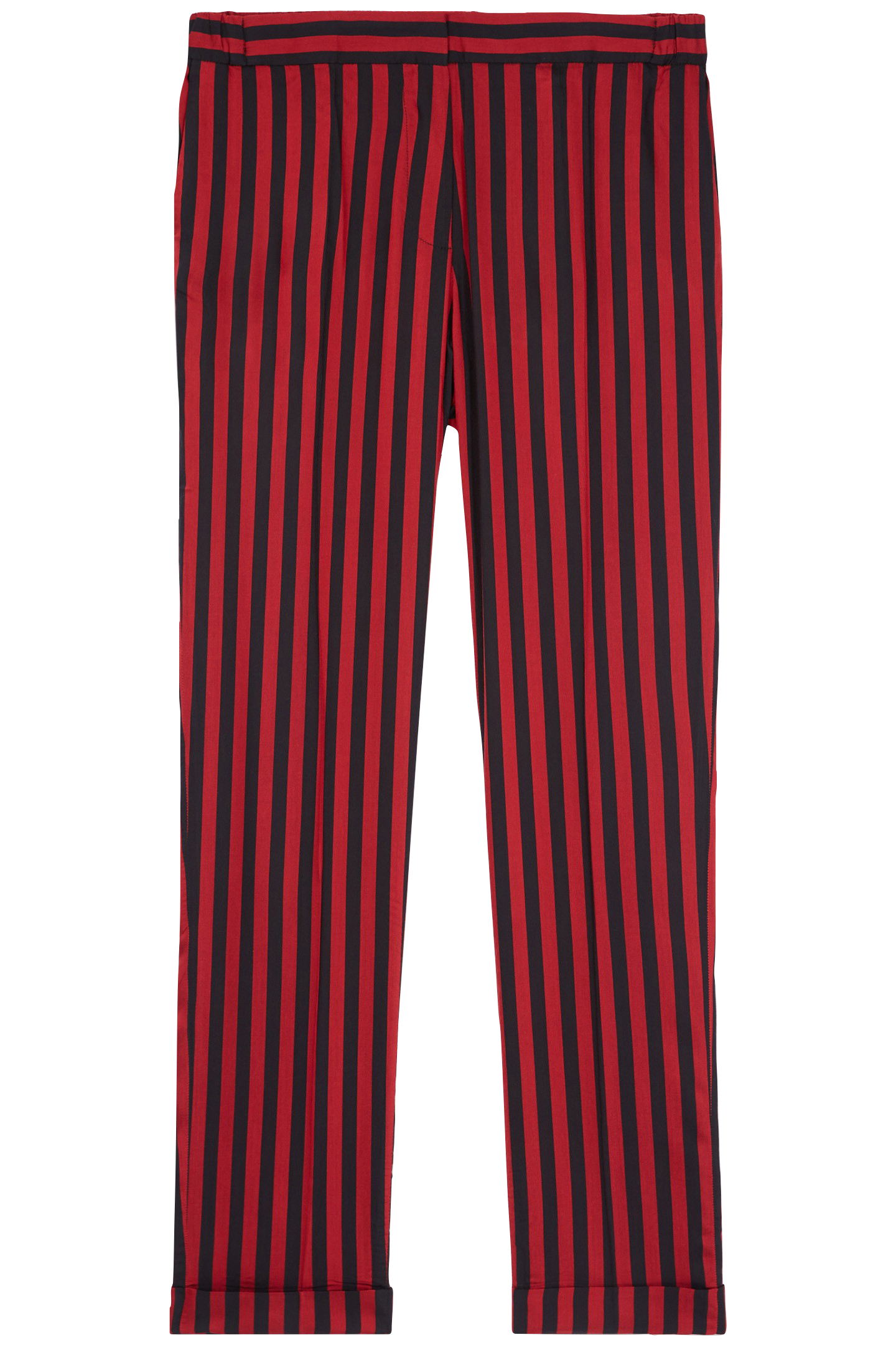 STRAIGHT FLOWING PANTS ROUGE NOIR 3
