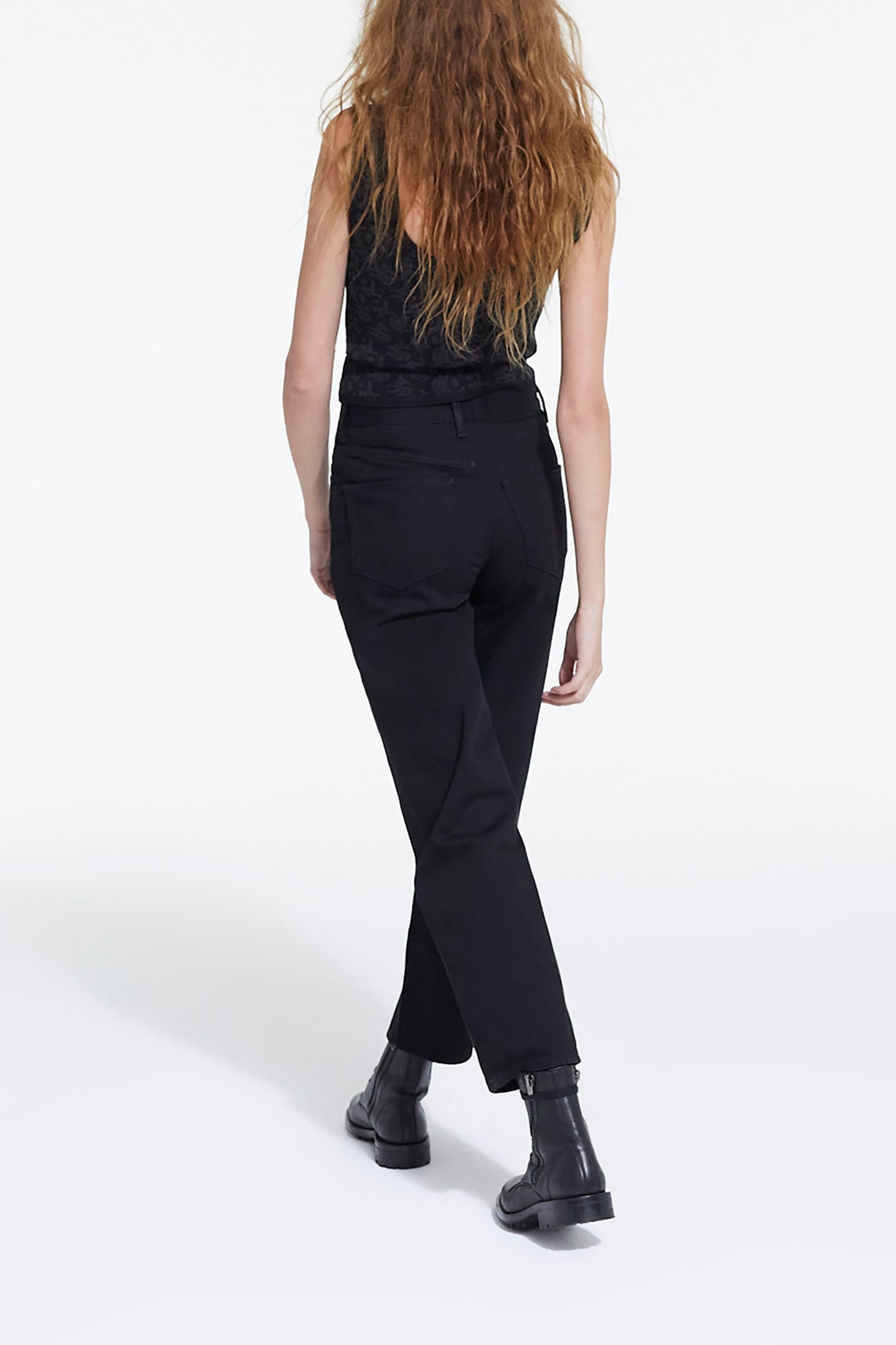 TOP COURT EN JACQUARD LOGO ALL OVER BLACK DARK GREY 4