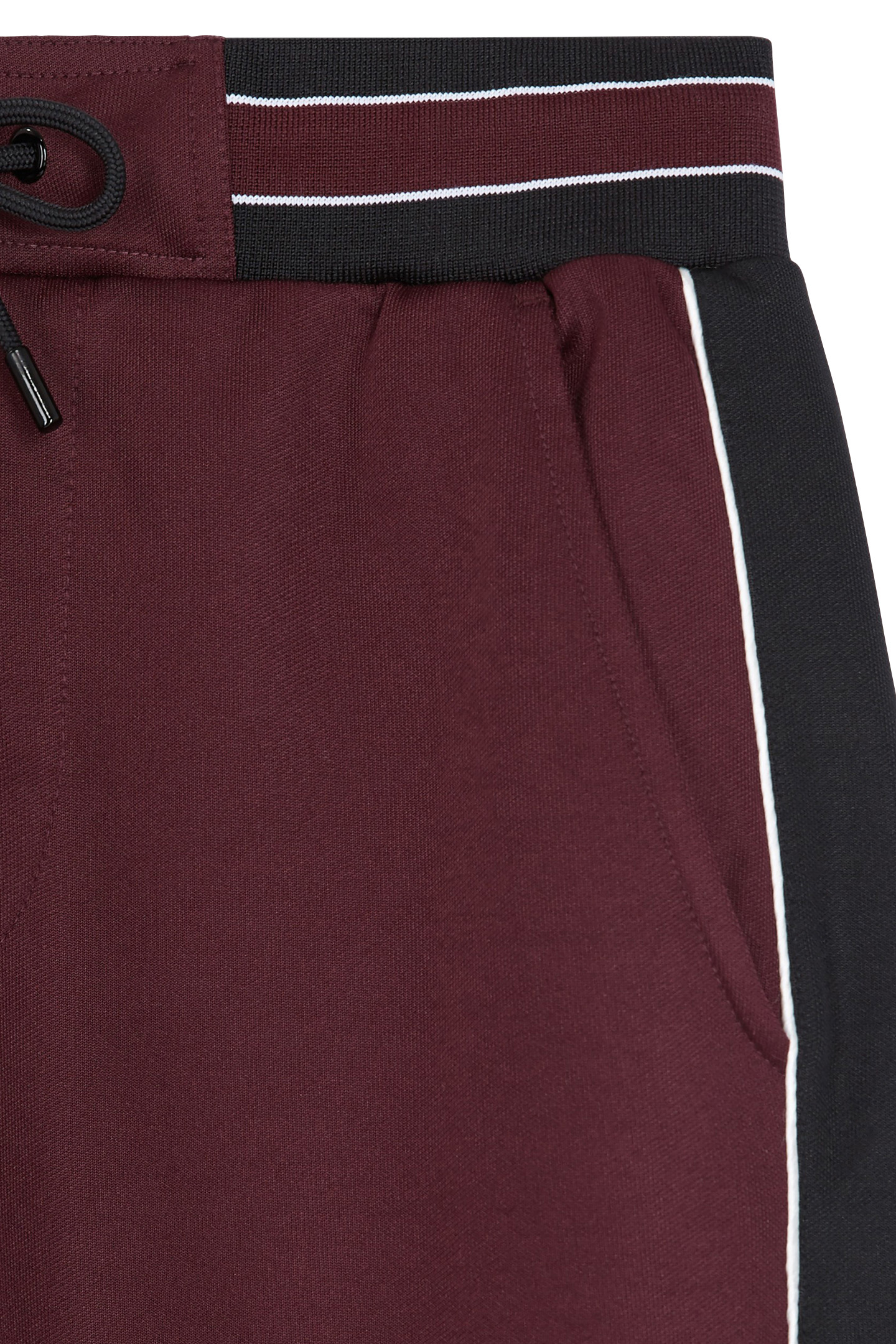 JOGGING JACKETS WITH CONTRASTING STRIPS BURGUNDY 7