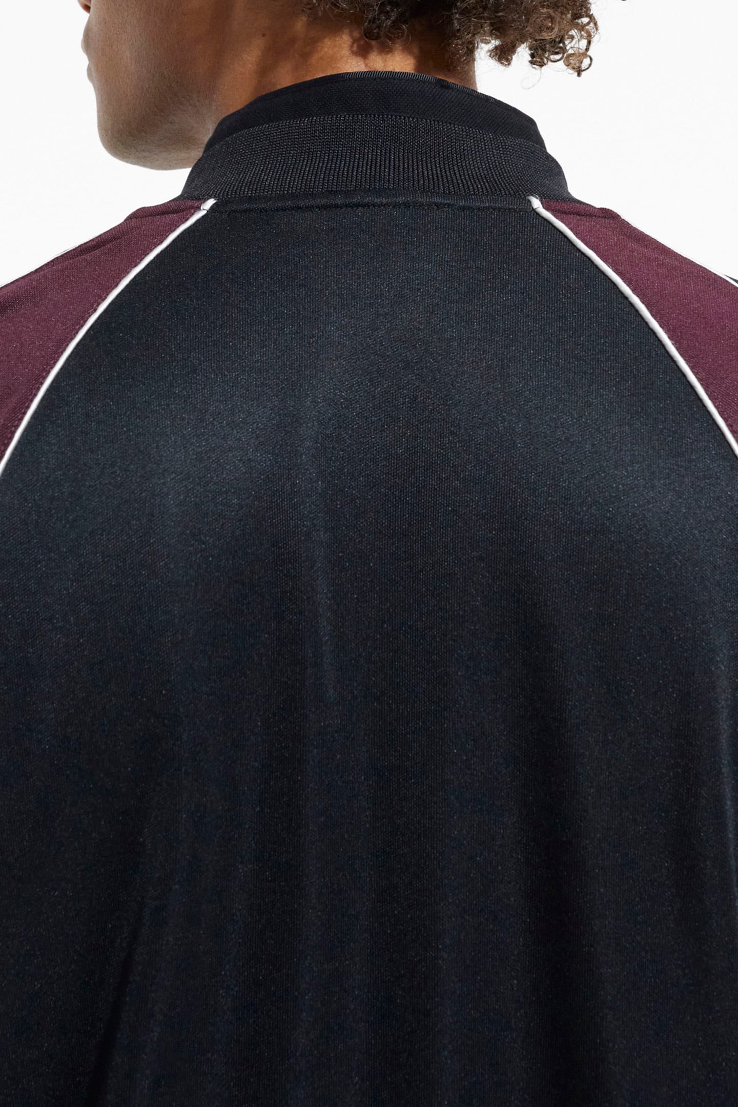 ZIP-UP SWEATSHIRT WITH RAGLAN SLEEVES BURGUNDY 6