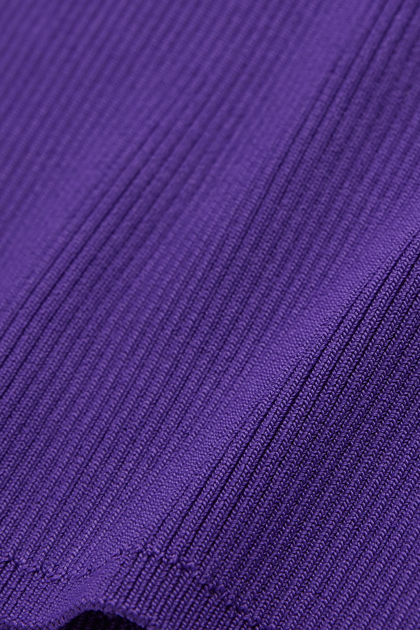 ROUND NECK LONG SLEEVE VISCOSE SWEATER PURPLE 2