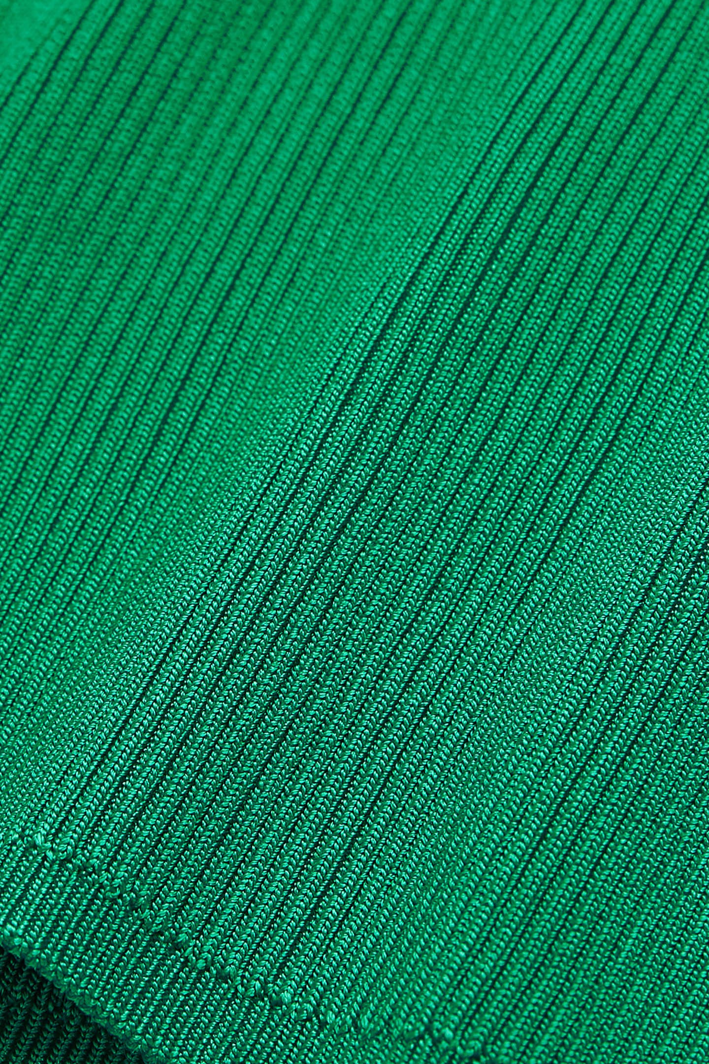 ROUND NECK LONG SLEEVE VISCOSE SWEATER GREEN 7