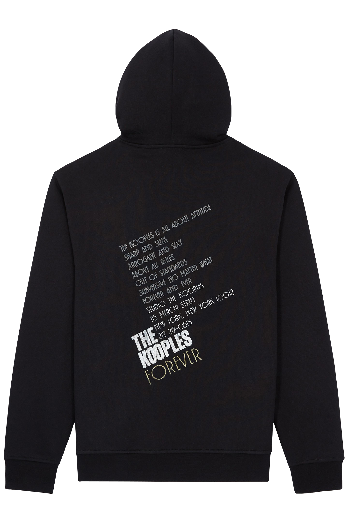 TIGER EMBROIDERED HOODIE BLACK-ANTIC GOLD 4