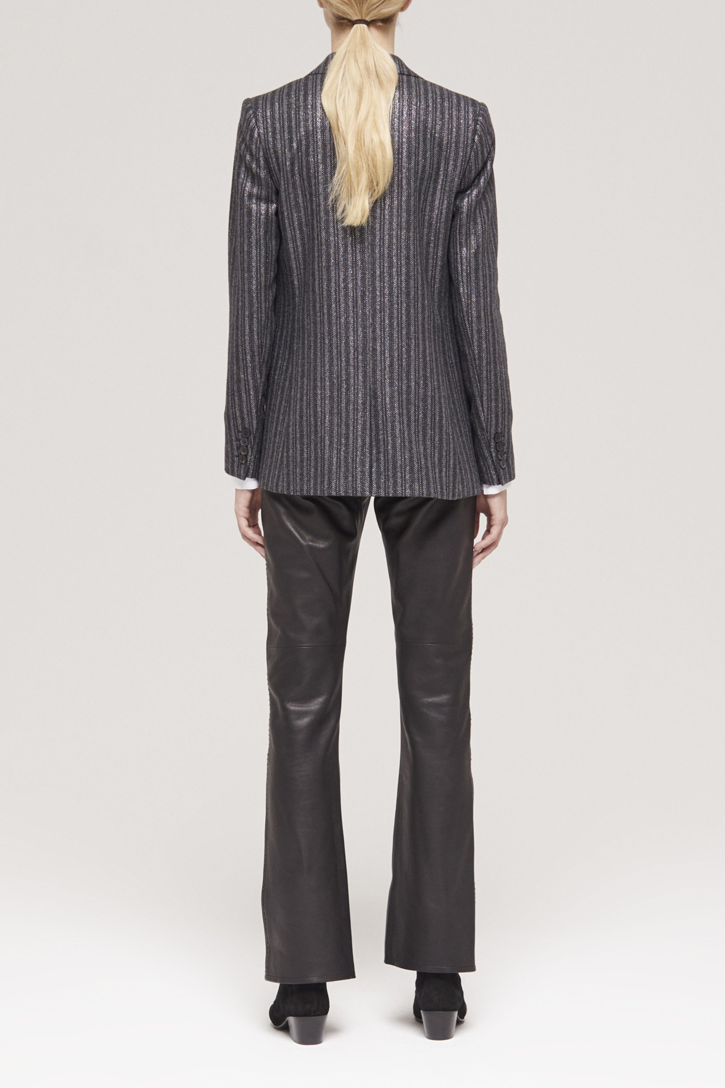 SINGLE CROSSED JACKET BLACK 2