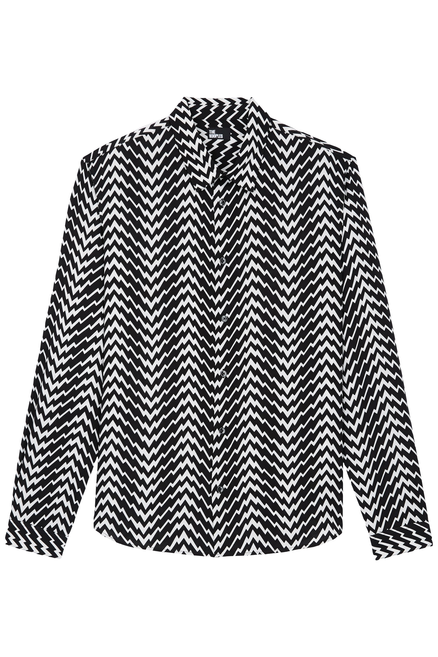 CHEMISE SLIM D BLACK WHITE 1