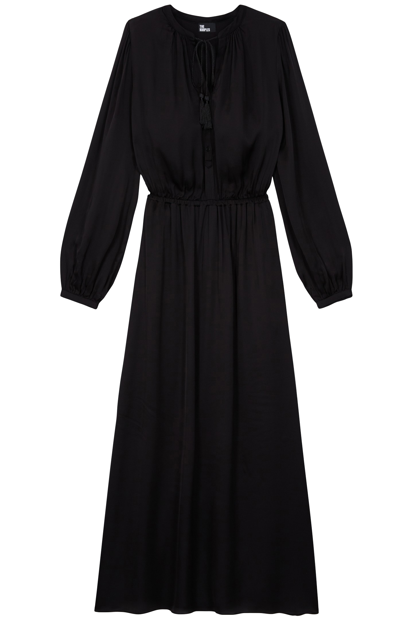 LONG DRESS WITH LONG SLEEVES BLACK 4