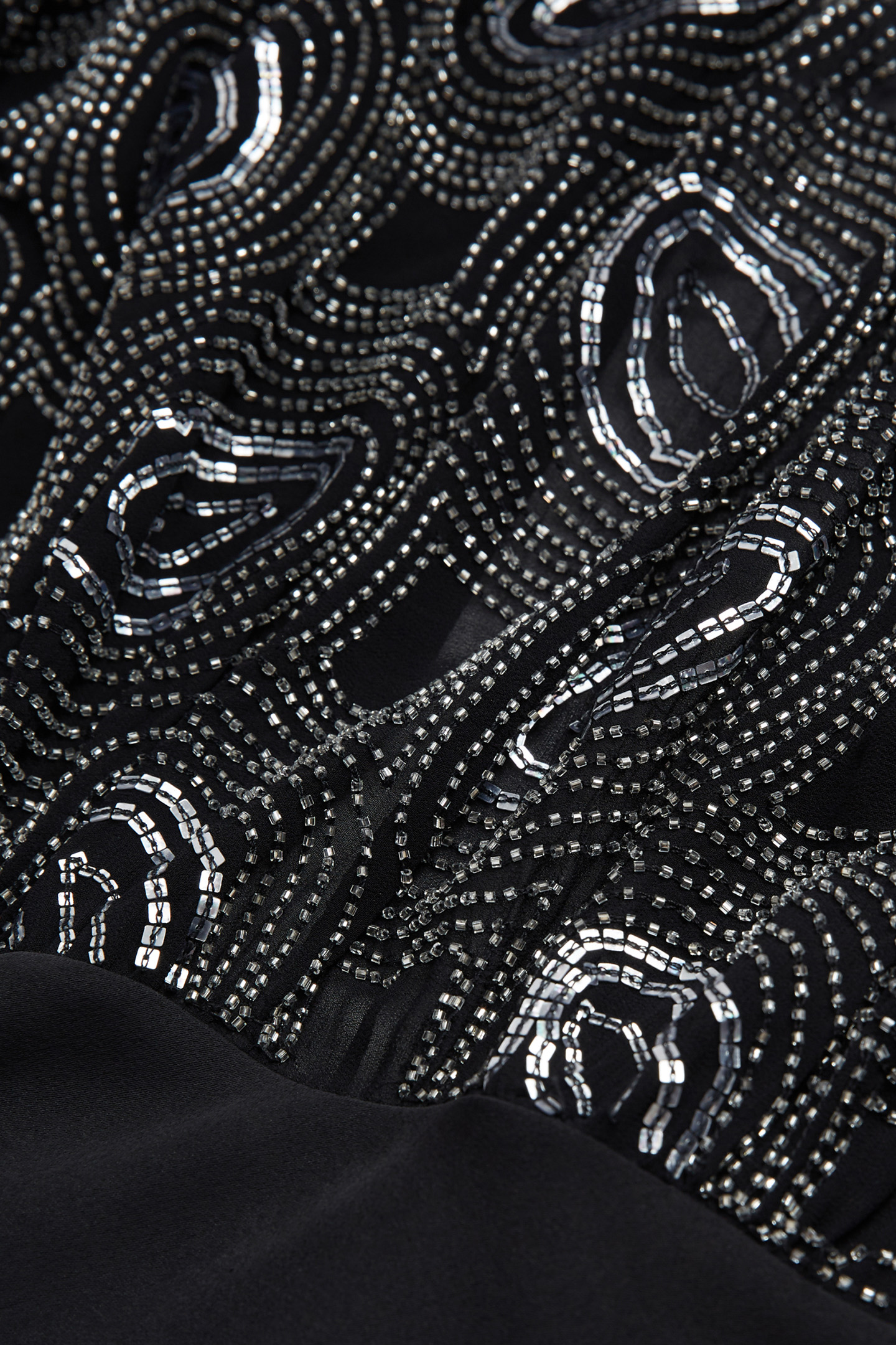 LONG DRESS WITH SHORT SLEEVES AND EMBROIDERY BLACK 2