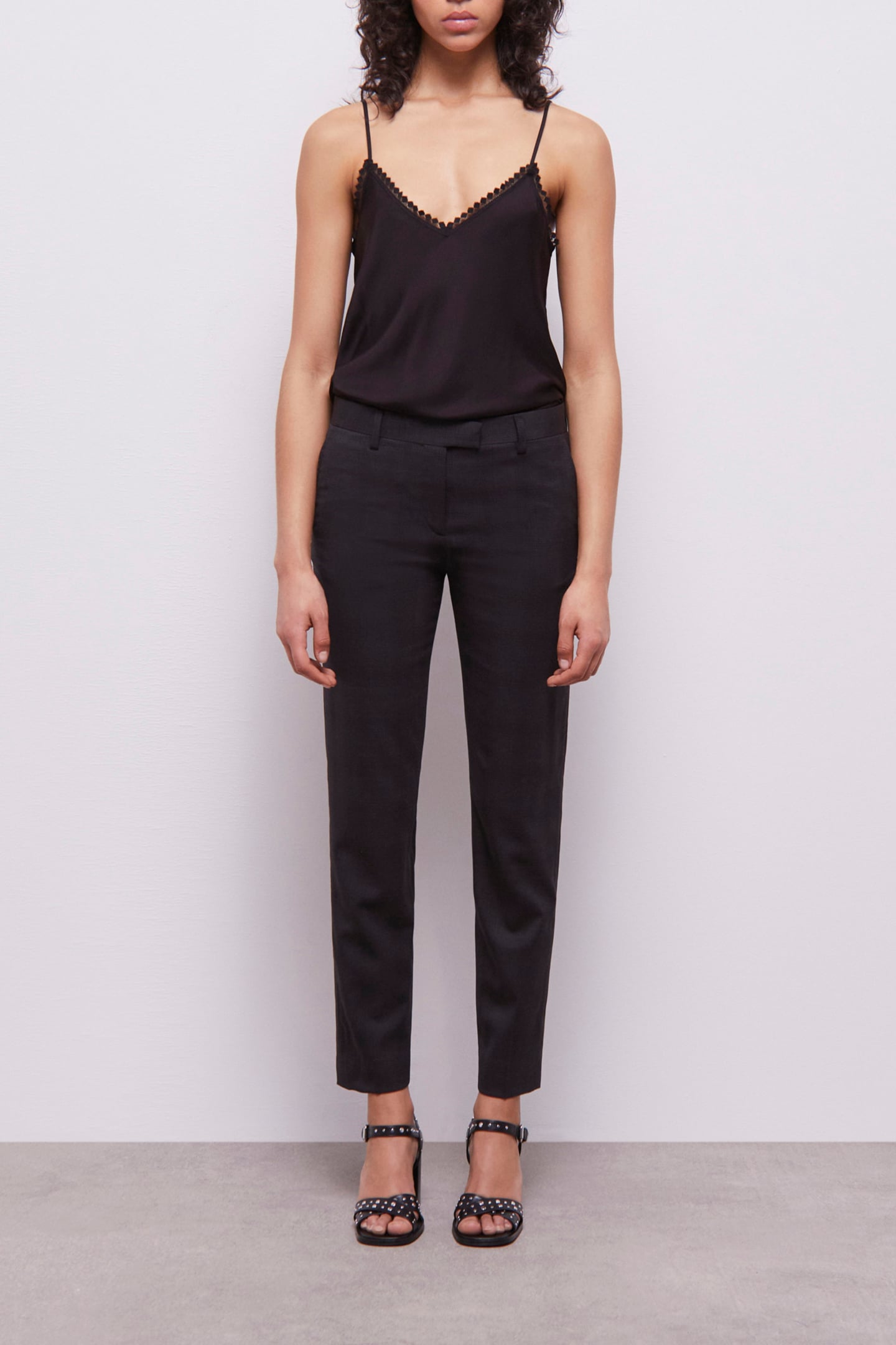 PRINCE OF WALES TAILORED FIT PANTS BLACK 1