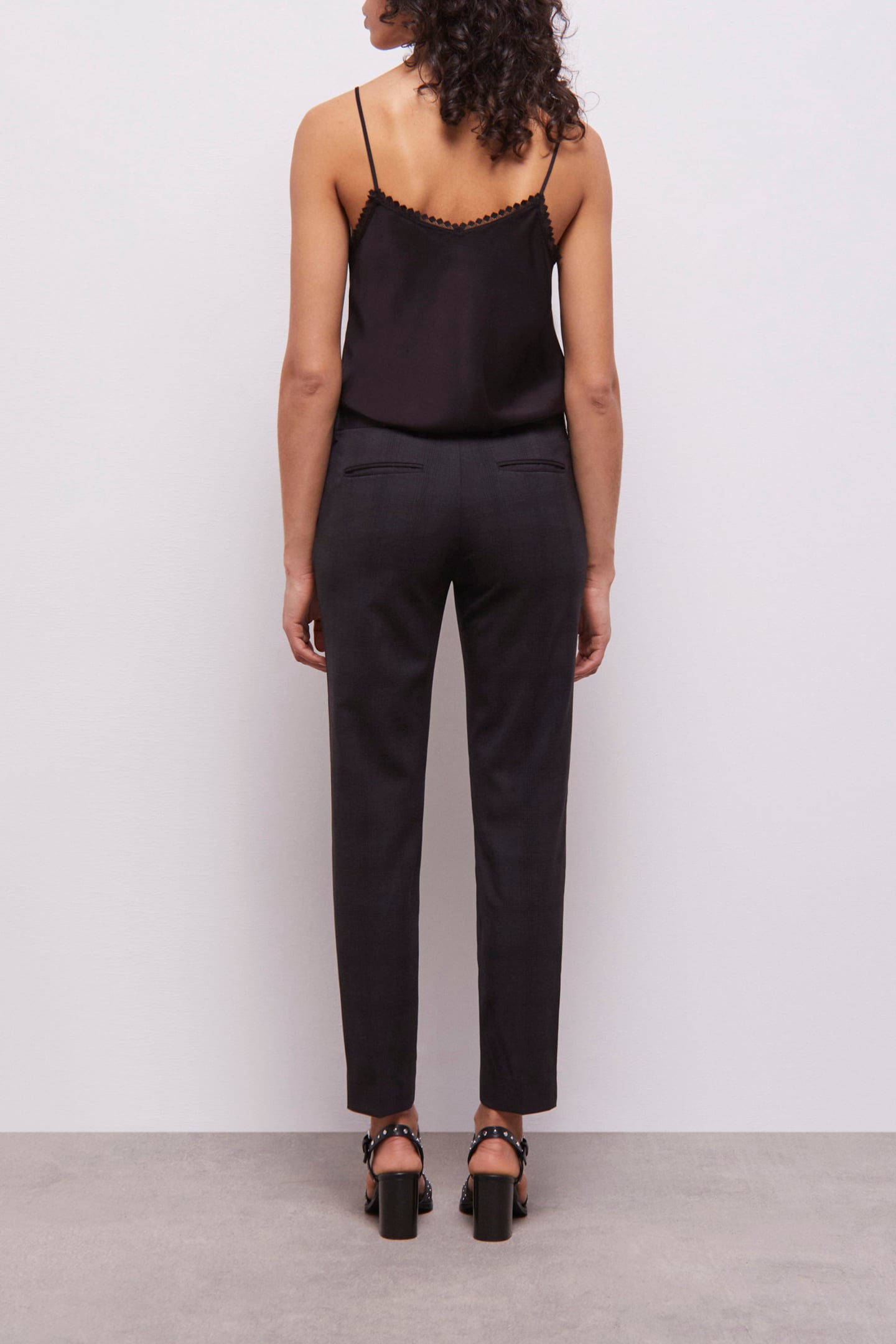 PRINCE OF WALES TAILORED FIT PANTS BLACK 2