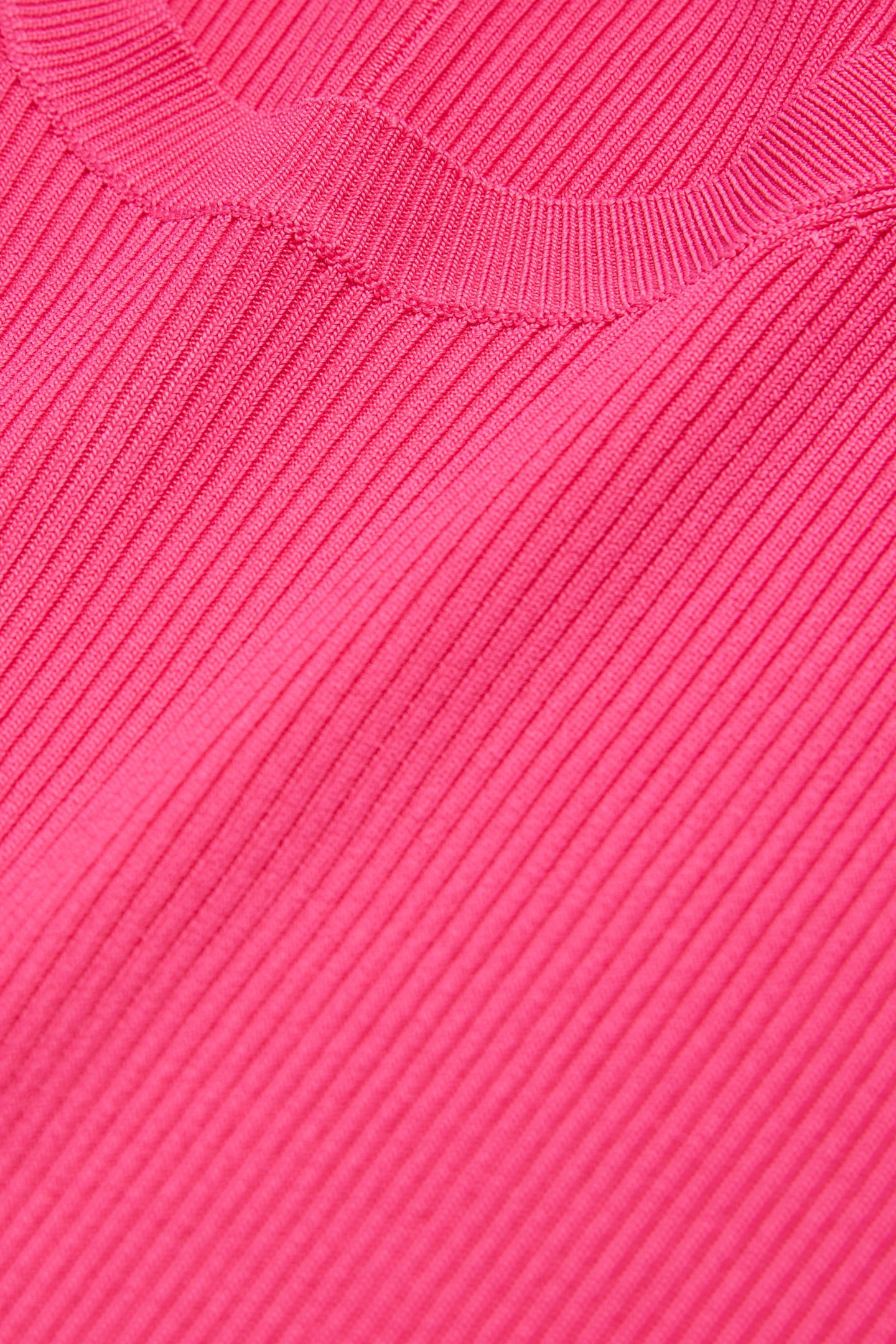 ROUND NECK LONG SLEEVE VISCOSE SWEATER PINK 6