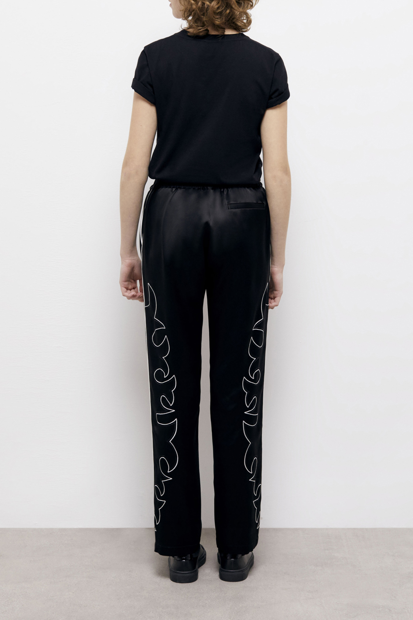 PANTS WITH ELASTICATED WAIST BLACK 2