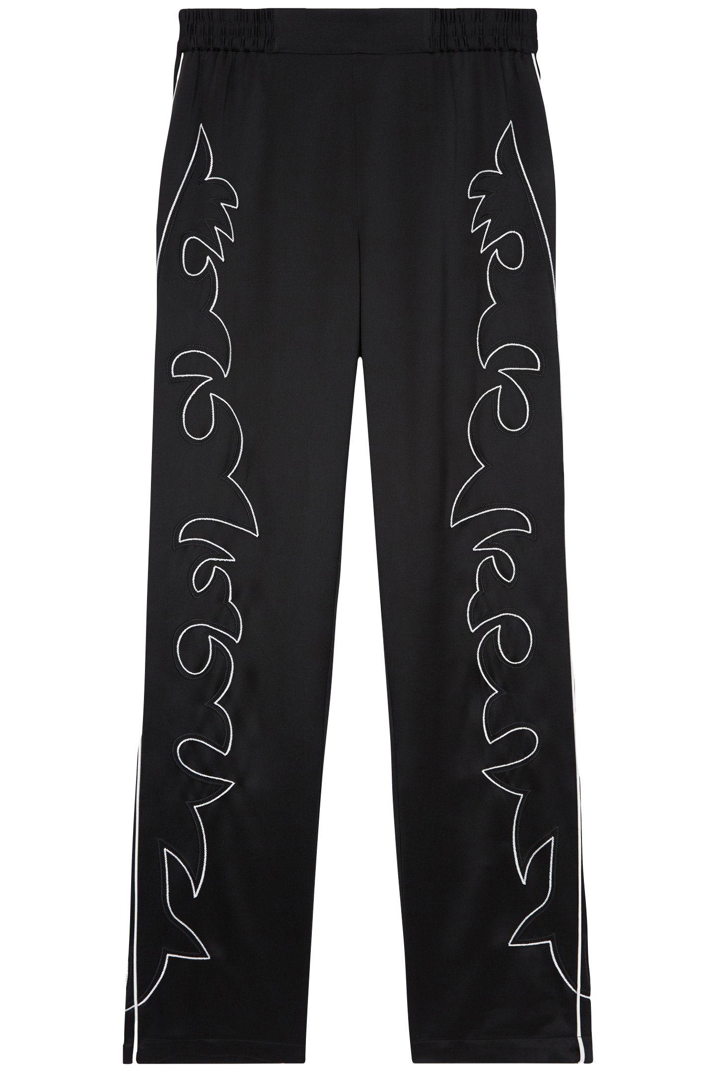 PANTS WITH ELASTICATED WAIST BLACK 3