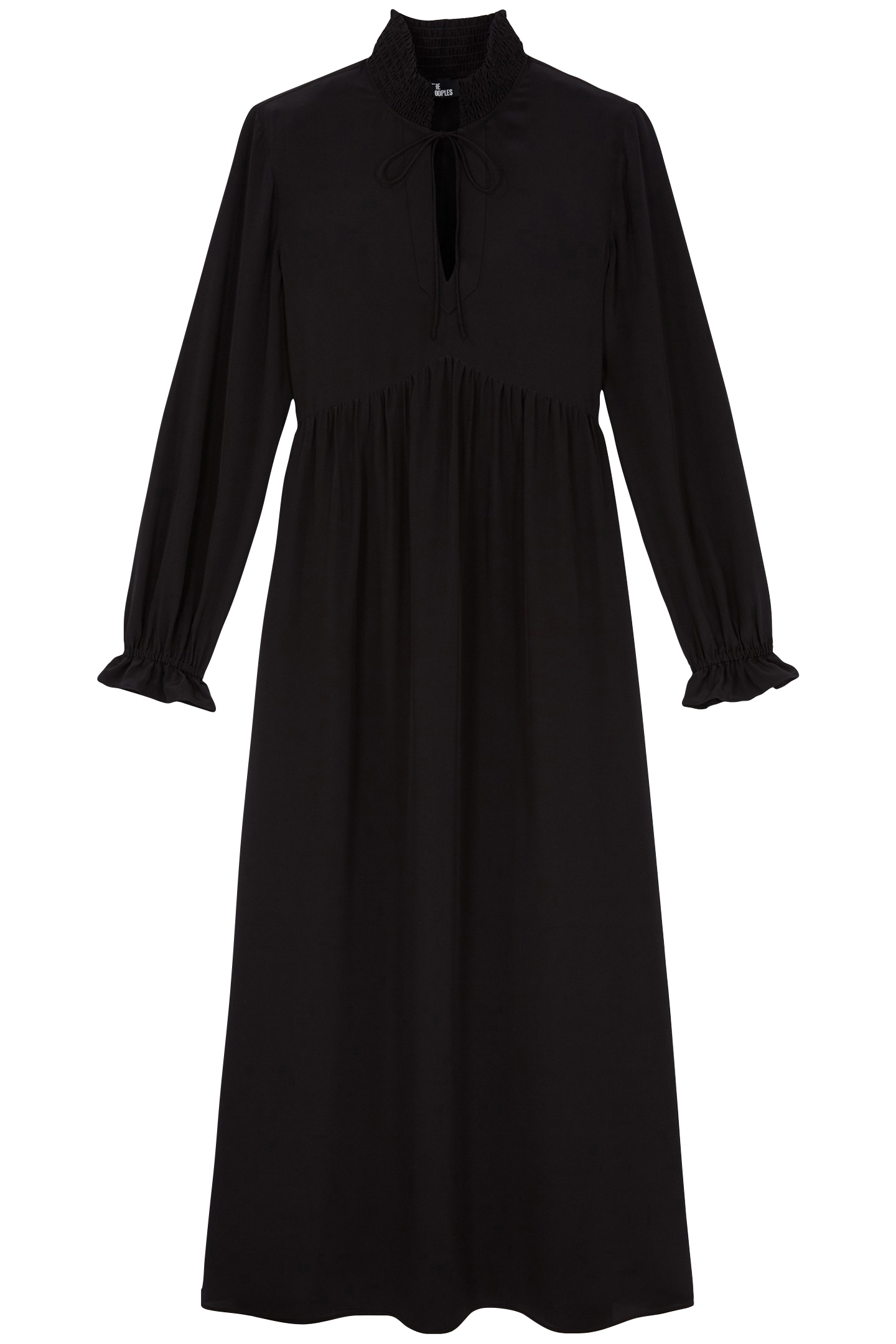 LONG-SLEEVED FLARED DRESS BLACK 3