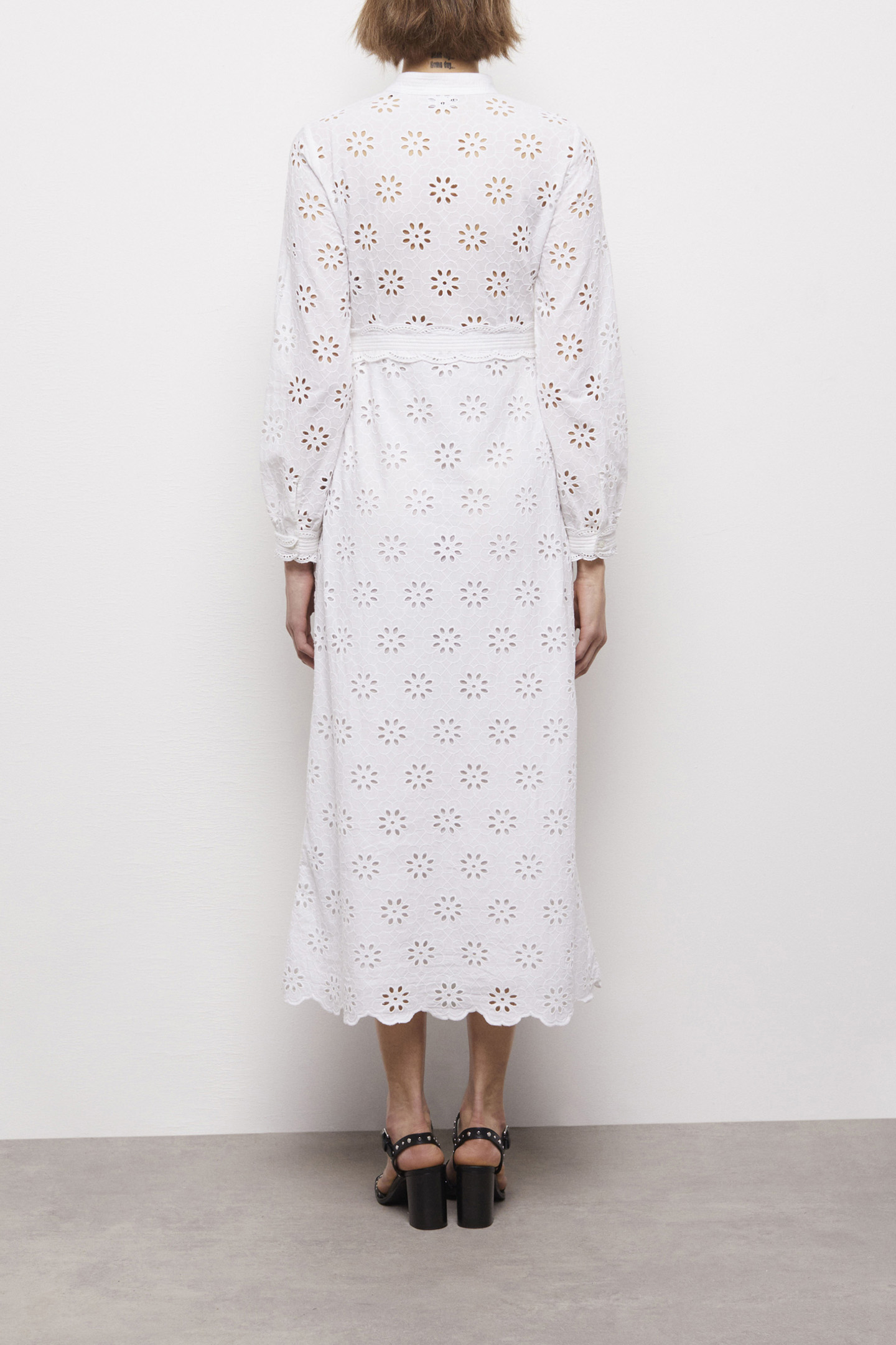 BRODERIE ANGLAISE DRESS WHITE 2