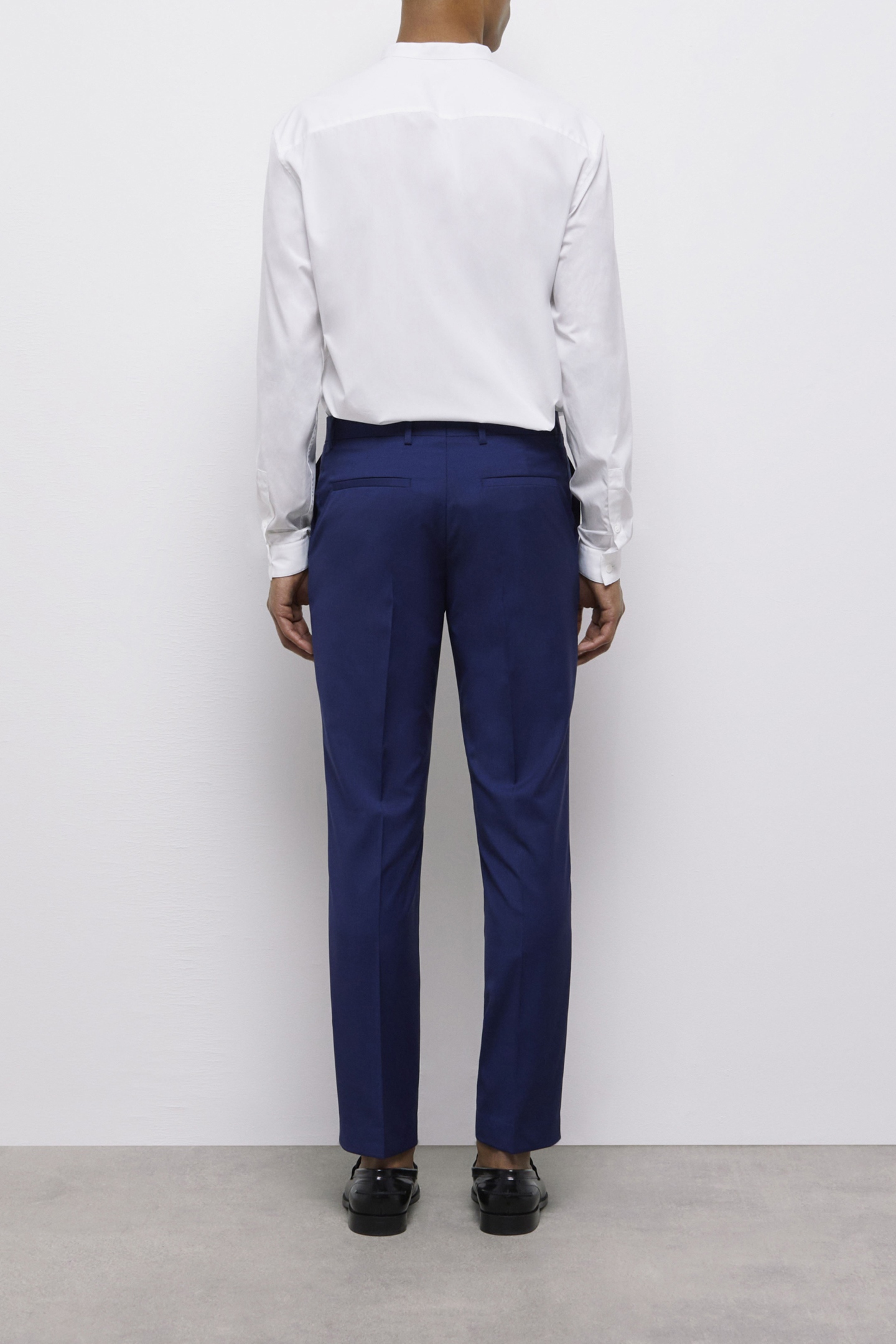 FITTED SUIT PANTS NAVY 2