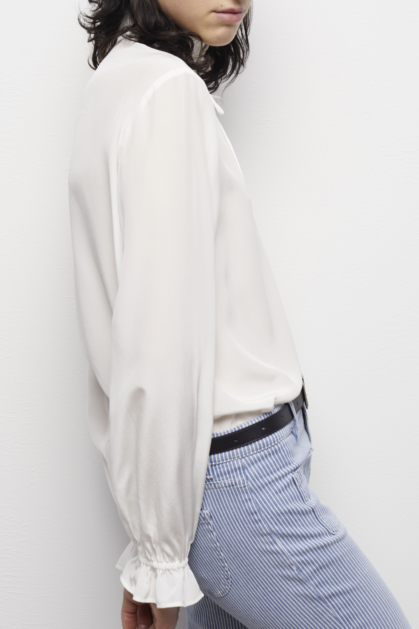 TOP A LONG SLEEVES COL SMOCKE WHITE 5