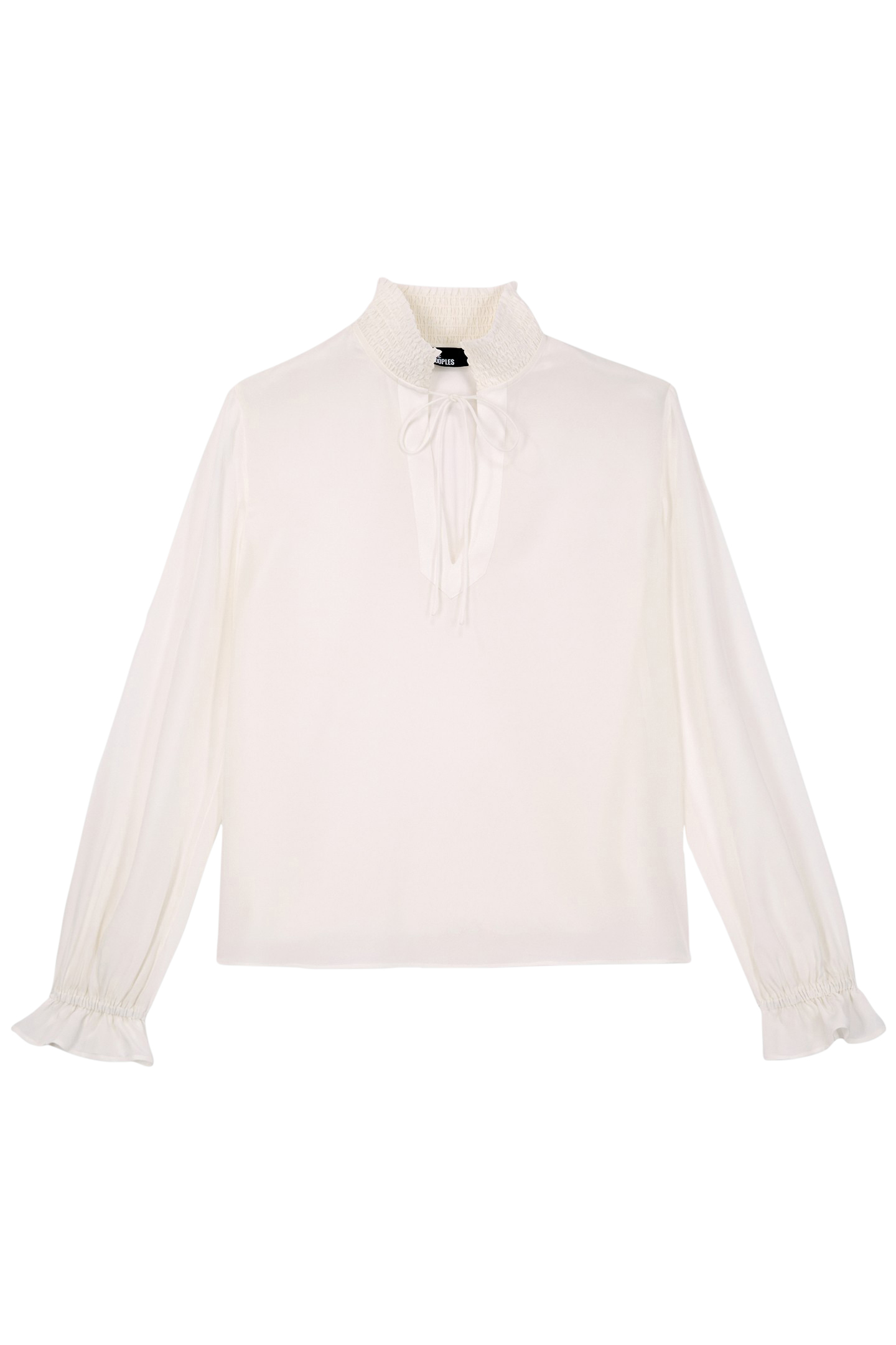 TOP A LONG SLEEVES COL SMOCKE WHITE 3