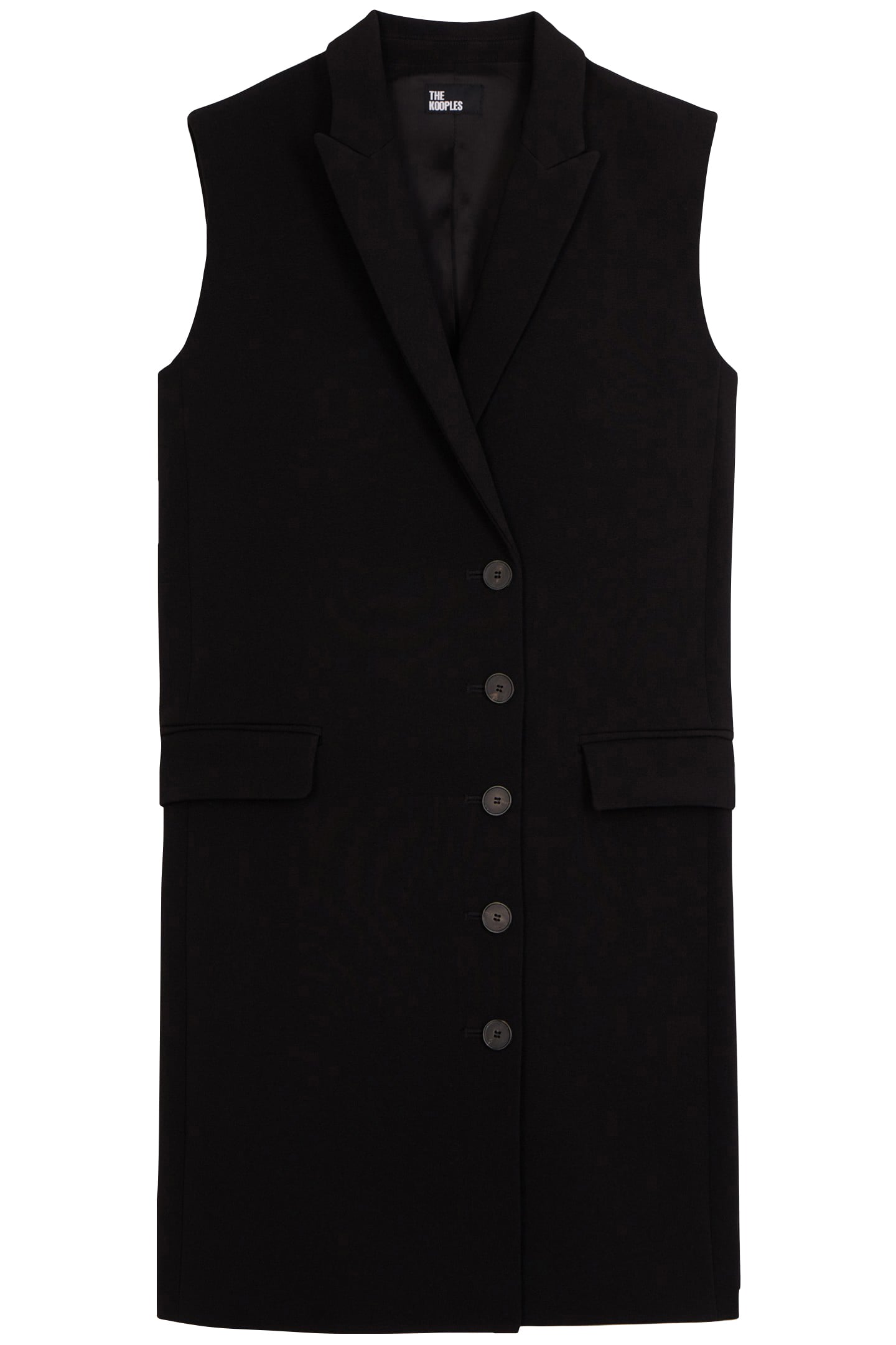 SLEEVELESS TAILORED DRESS BLACK 3