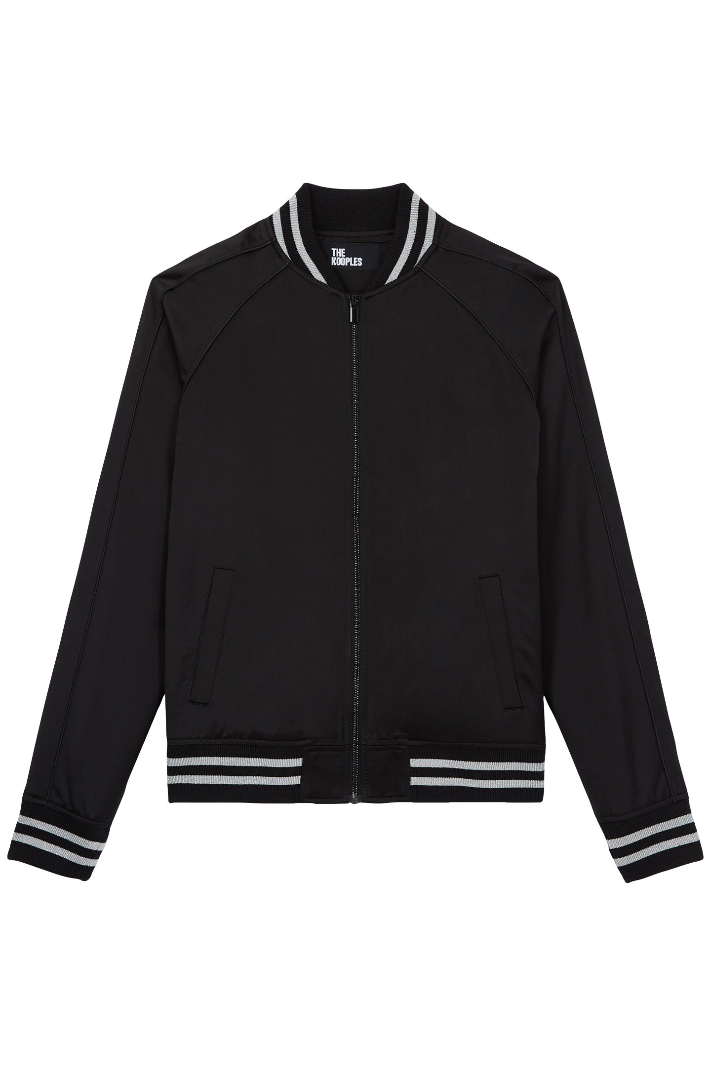 SWEAT ZIPPE DETAIL RIB BLACK 1