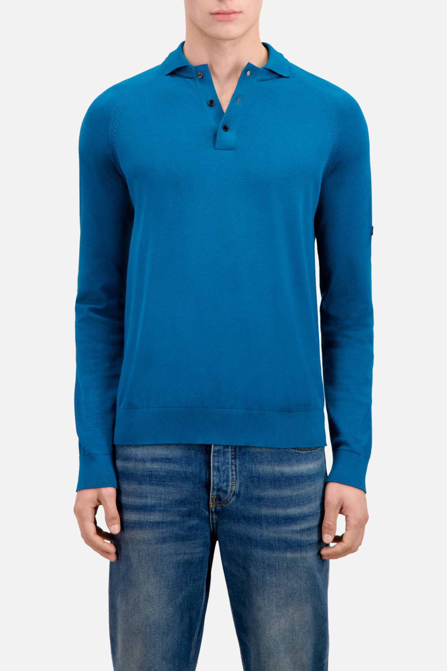 LONG-SLEEVED SWEATER MEDIUM BLUE 1