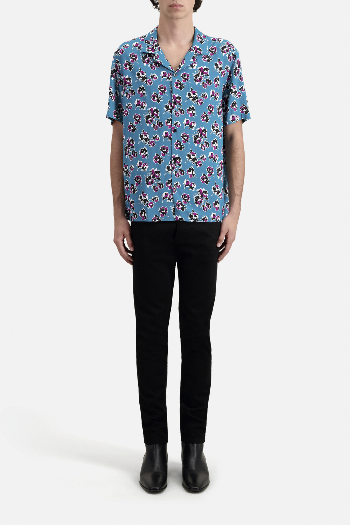 WAKO SHORT-SLEEVED SHIRT PINK-BLUE 5