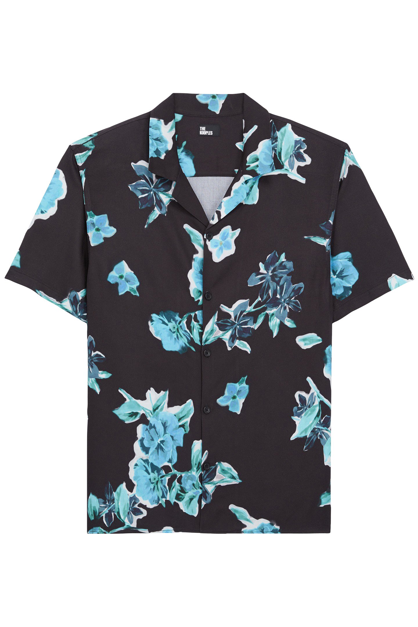 SHORT SLEEVE SHIRT WITH CLASSIC COLLAR BLACK BLUE 4