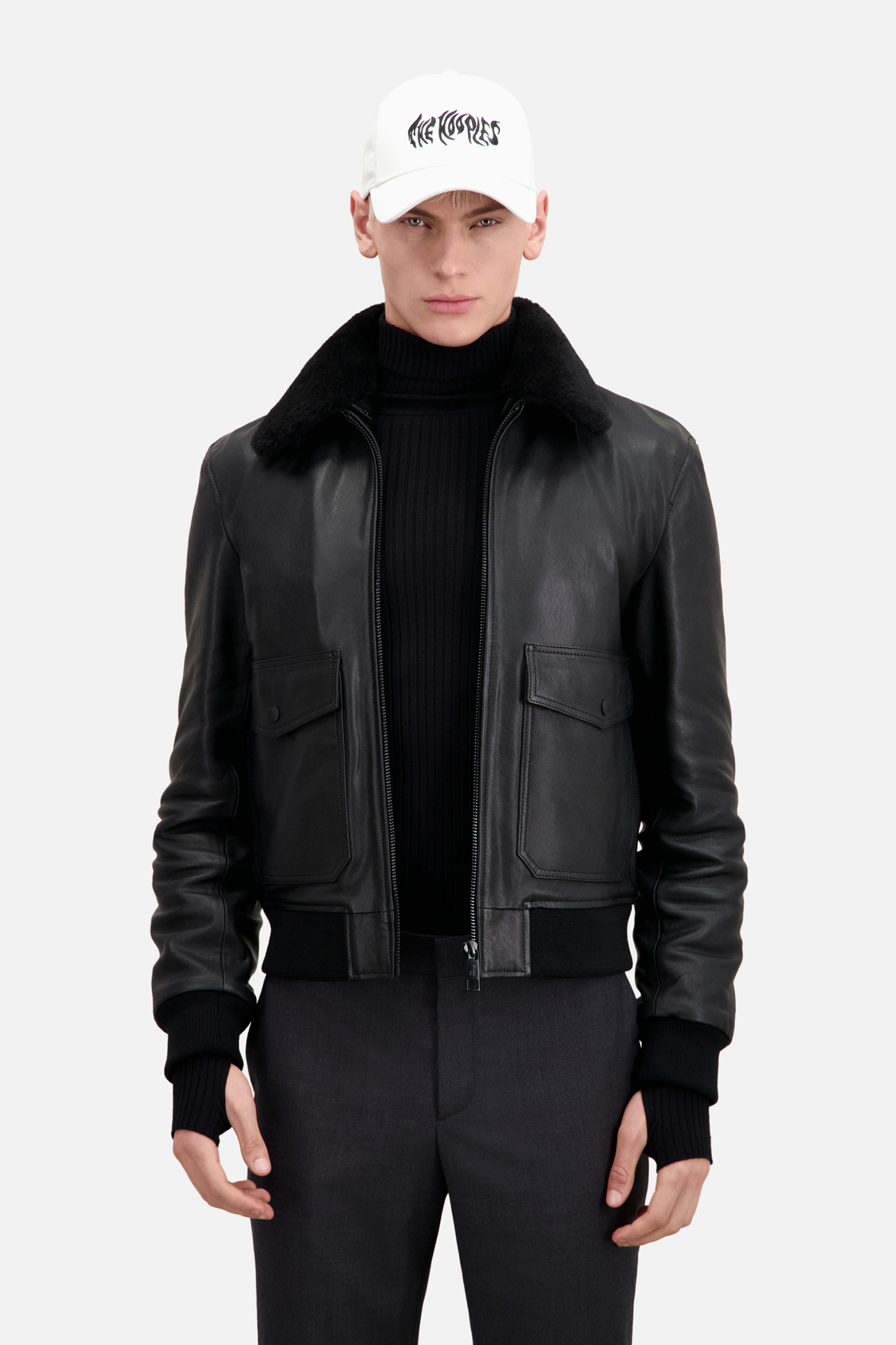 COTTON CAP WITH EMBROIDERED LOGO WHITE 2