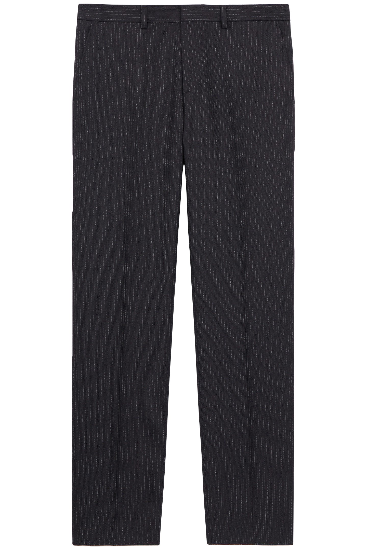 STRAIGHT SUIT TROUSERS BLACK-ECRU 3