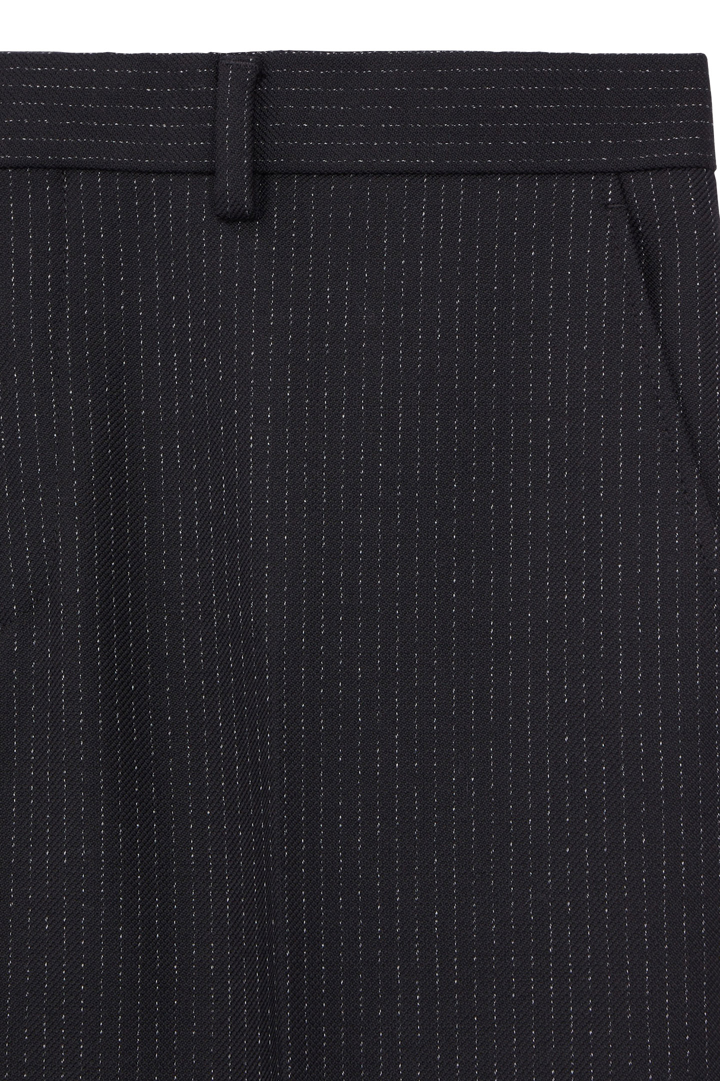 STRAIGHT SUIT TROUSERS BLACK-ECRU 6