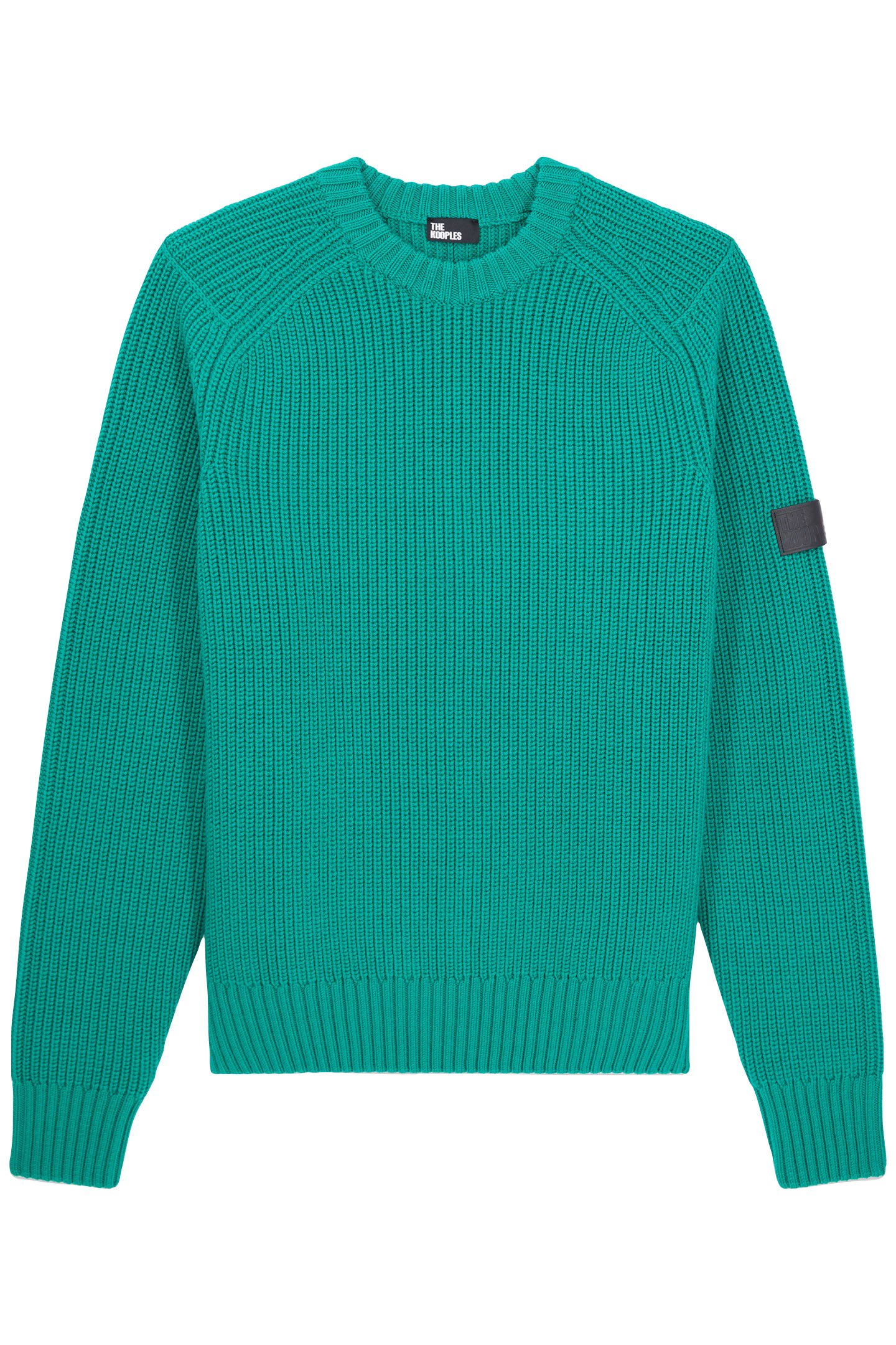 PULL COL ROND A COTES PERLEES GREEN 4