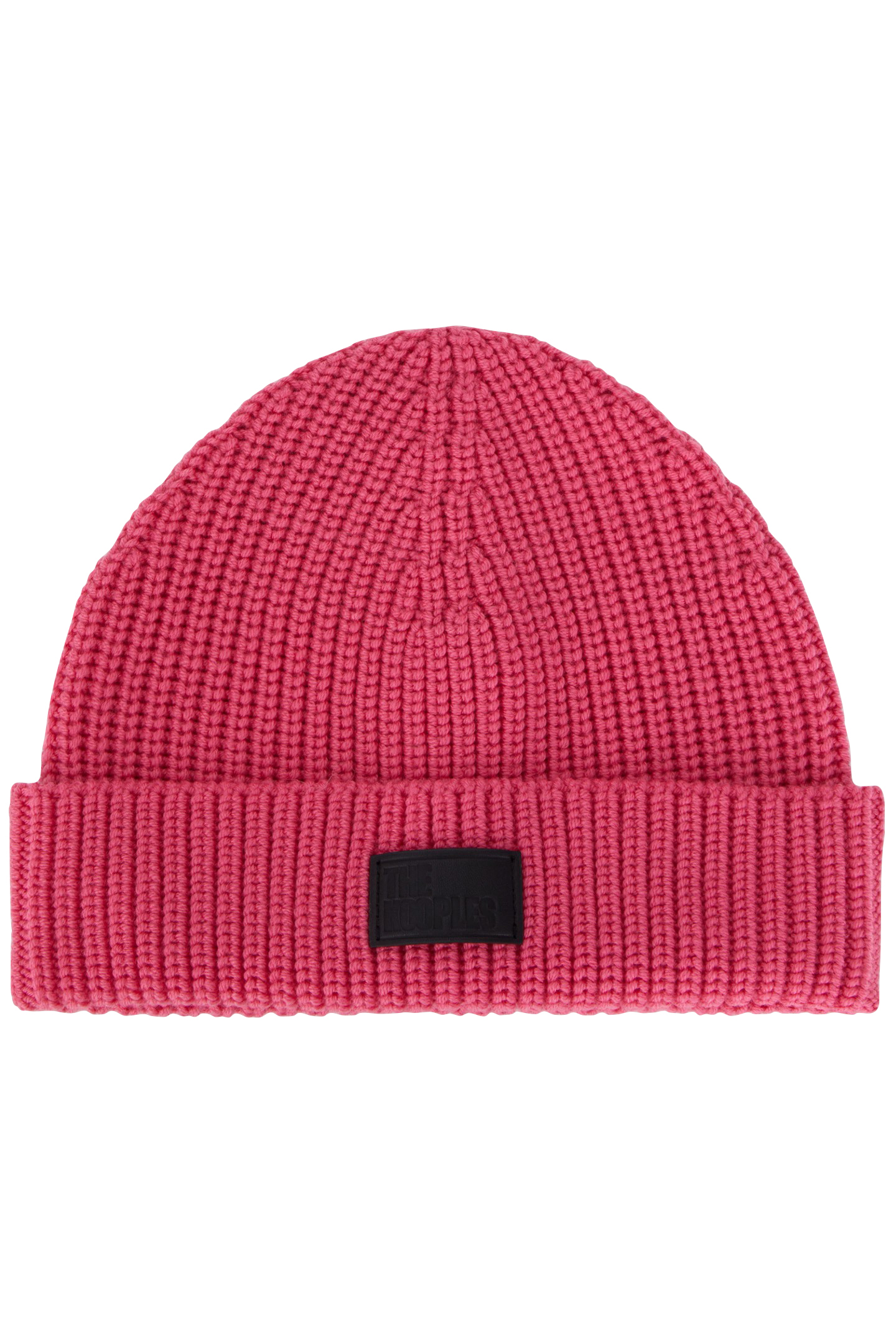 WOOL HAT WITH LEATHER PATCH OLD PINK 1