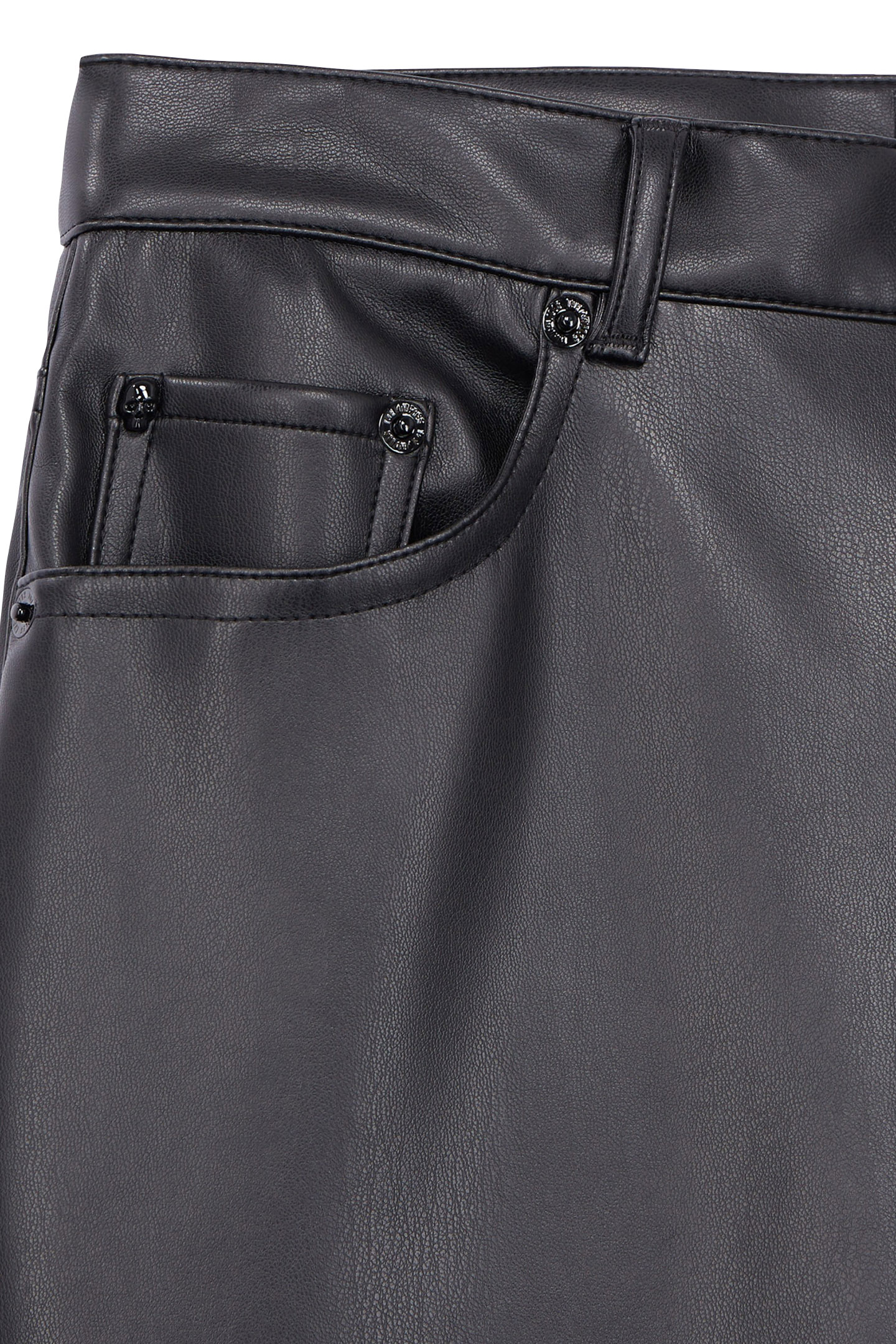 FAUX LEATHER PANTS BLACK 3