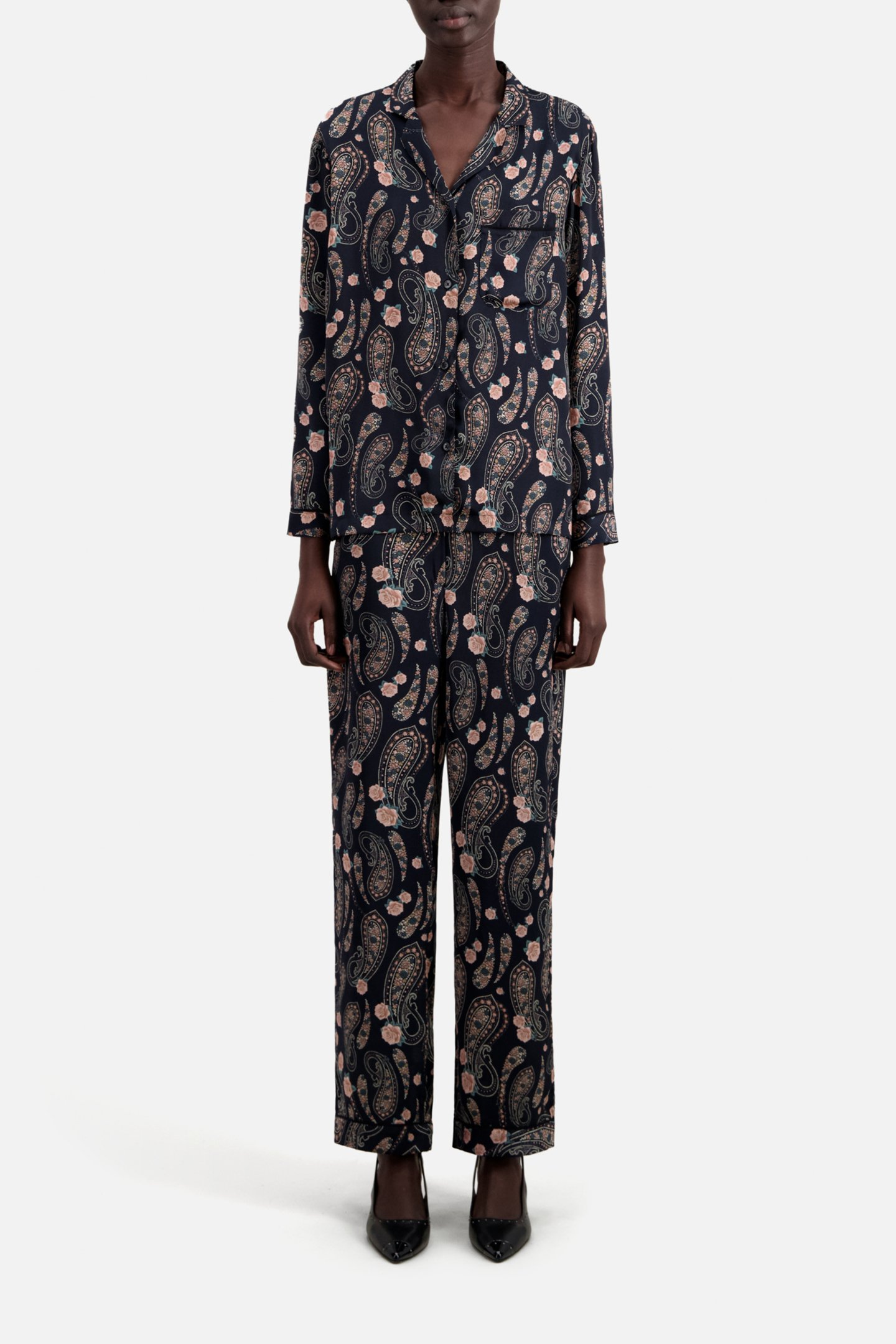 LONG SLEEVE SHIRT BLACK/PINK 2