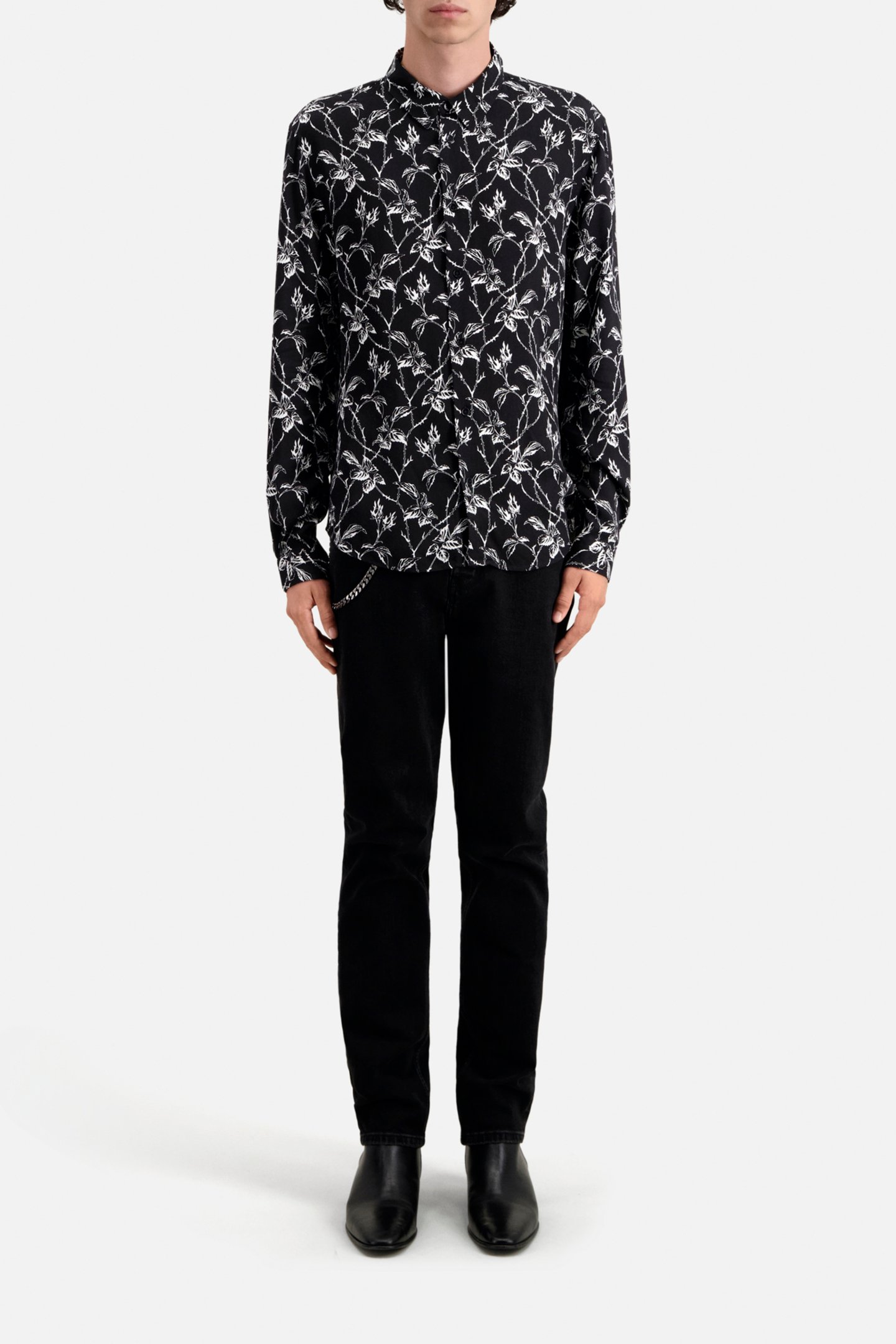 LONG SLEEVE SHIRT BLACK WHITE 2