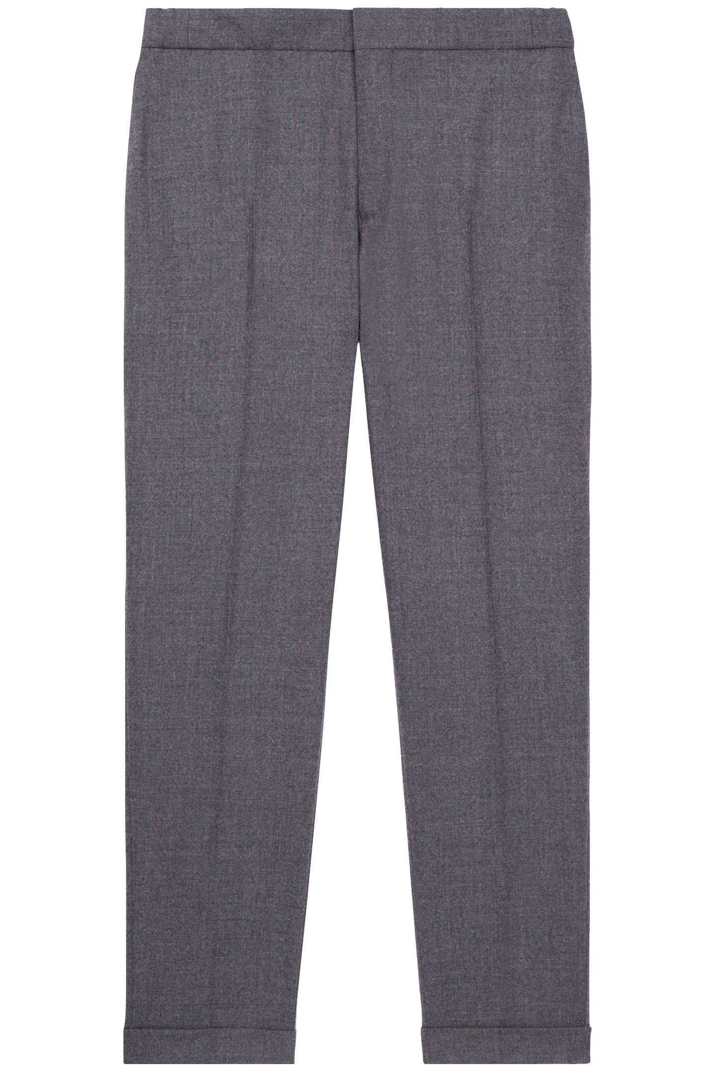 SEMI-ELASTIC FLANNEL SUIT TROUSERS GREY 4