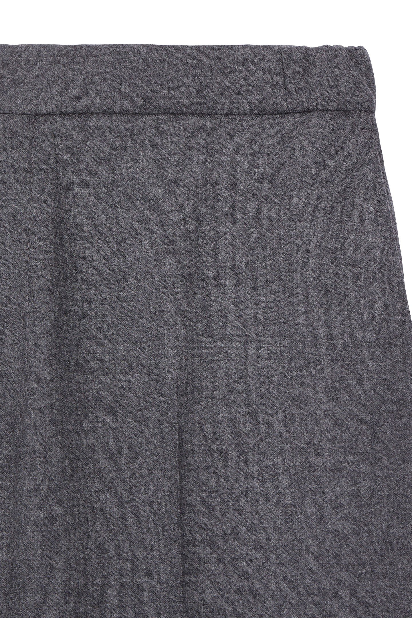 SEMI-ELASTIC FLANNEL SUIT TROUSERS GREY 6