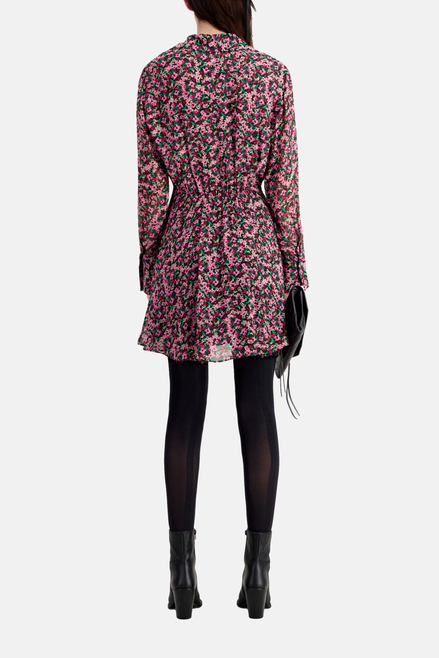 SHORT DRESS TIED IN FRONT MULTICOLOR 3