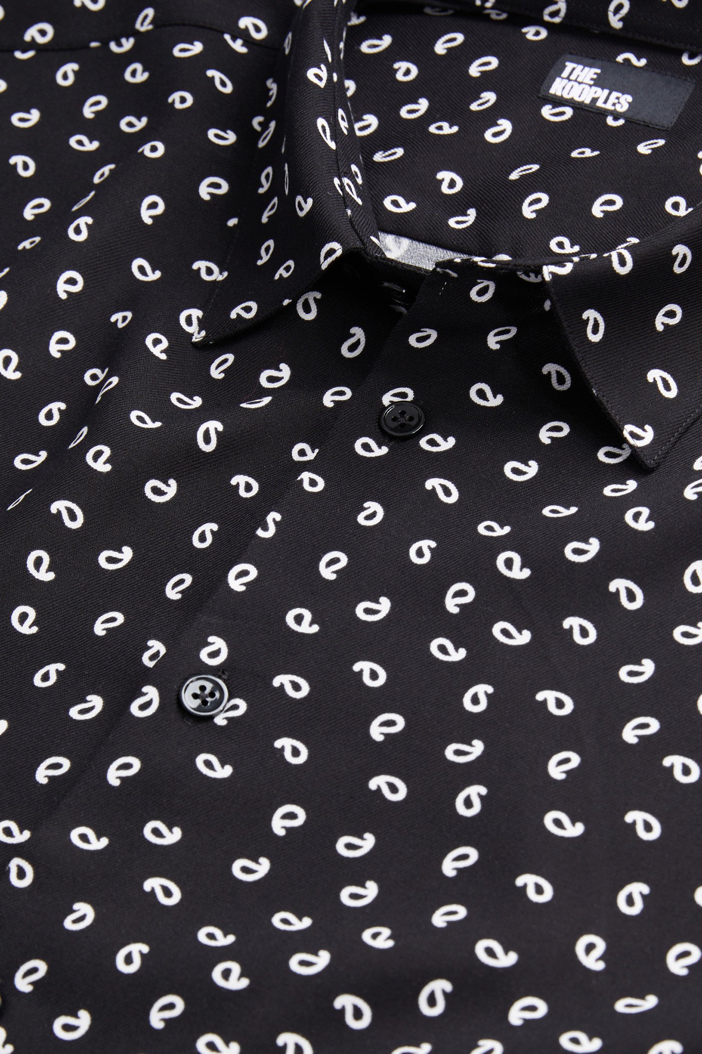LONG SLEEVE SHIRT WITH CLASSIC COLLAR BLACK WHITE 5