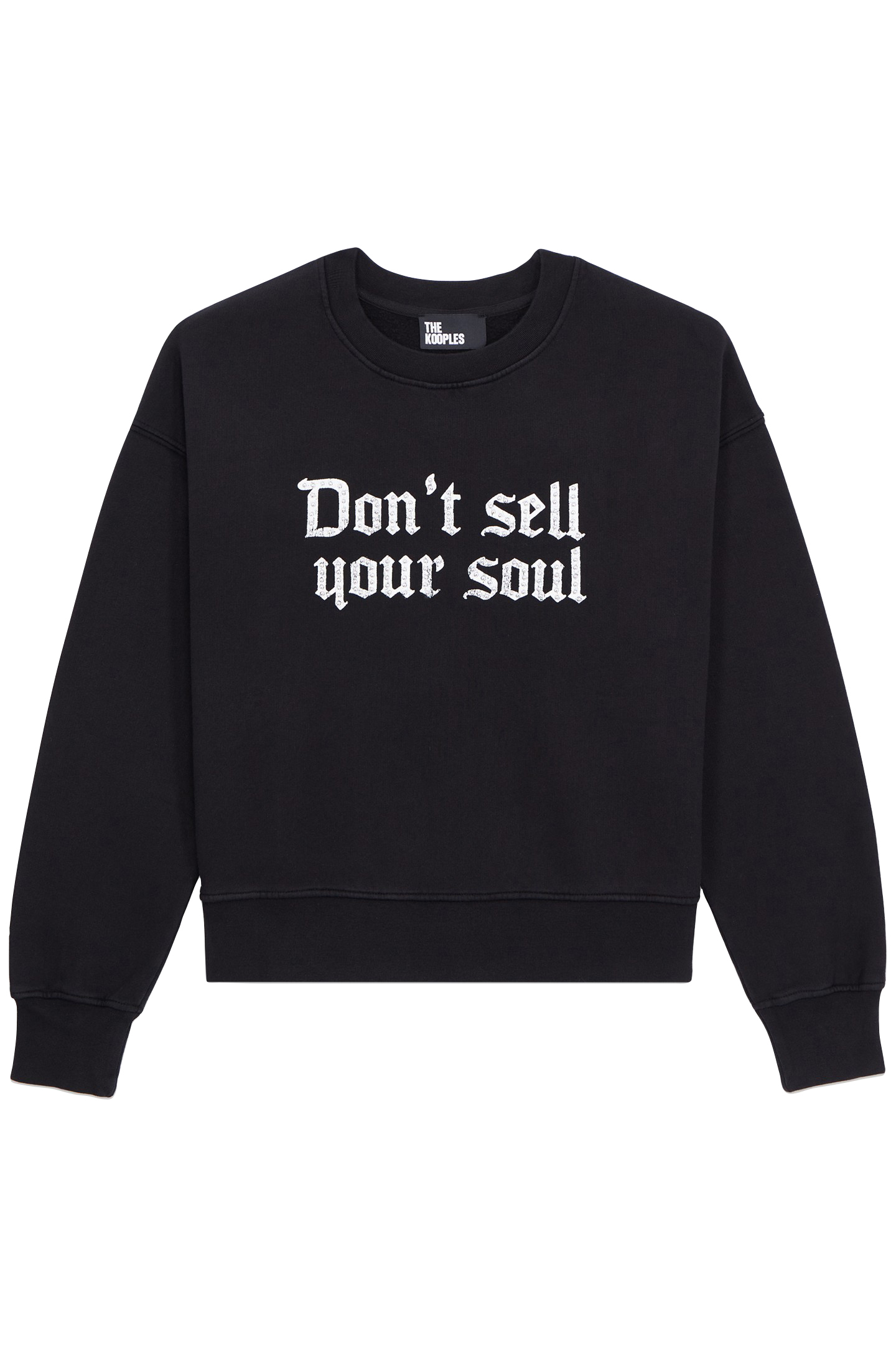 SWEAT AVEC PRINT DEVANT DON T SELL YOUR SOUL BLACK 4