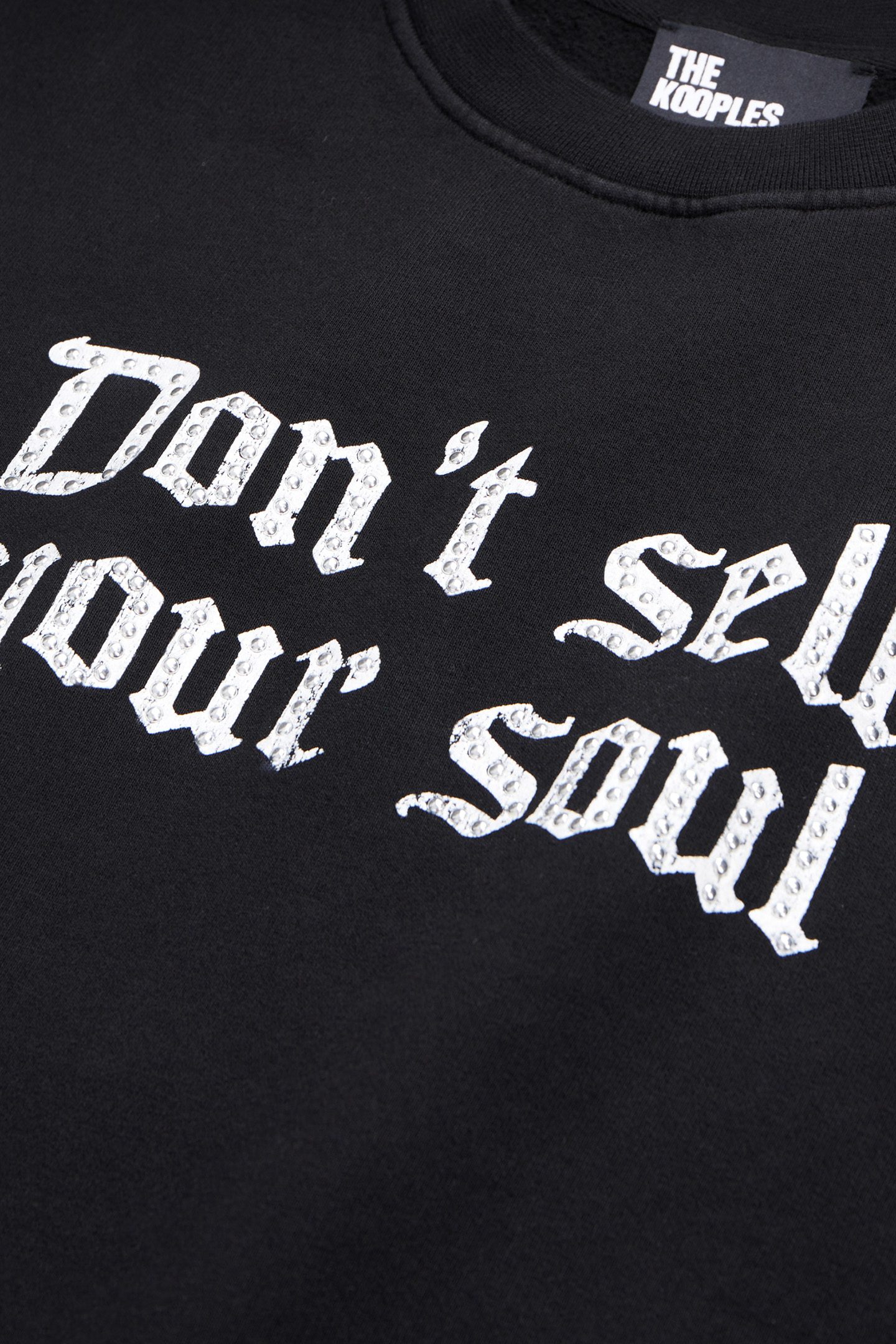 SWEAT AVEC PRINT DEVANT DON T SELL YOUR SOUL BLACK 6