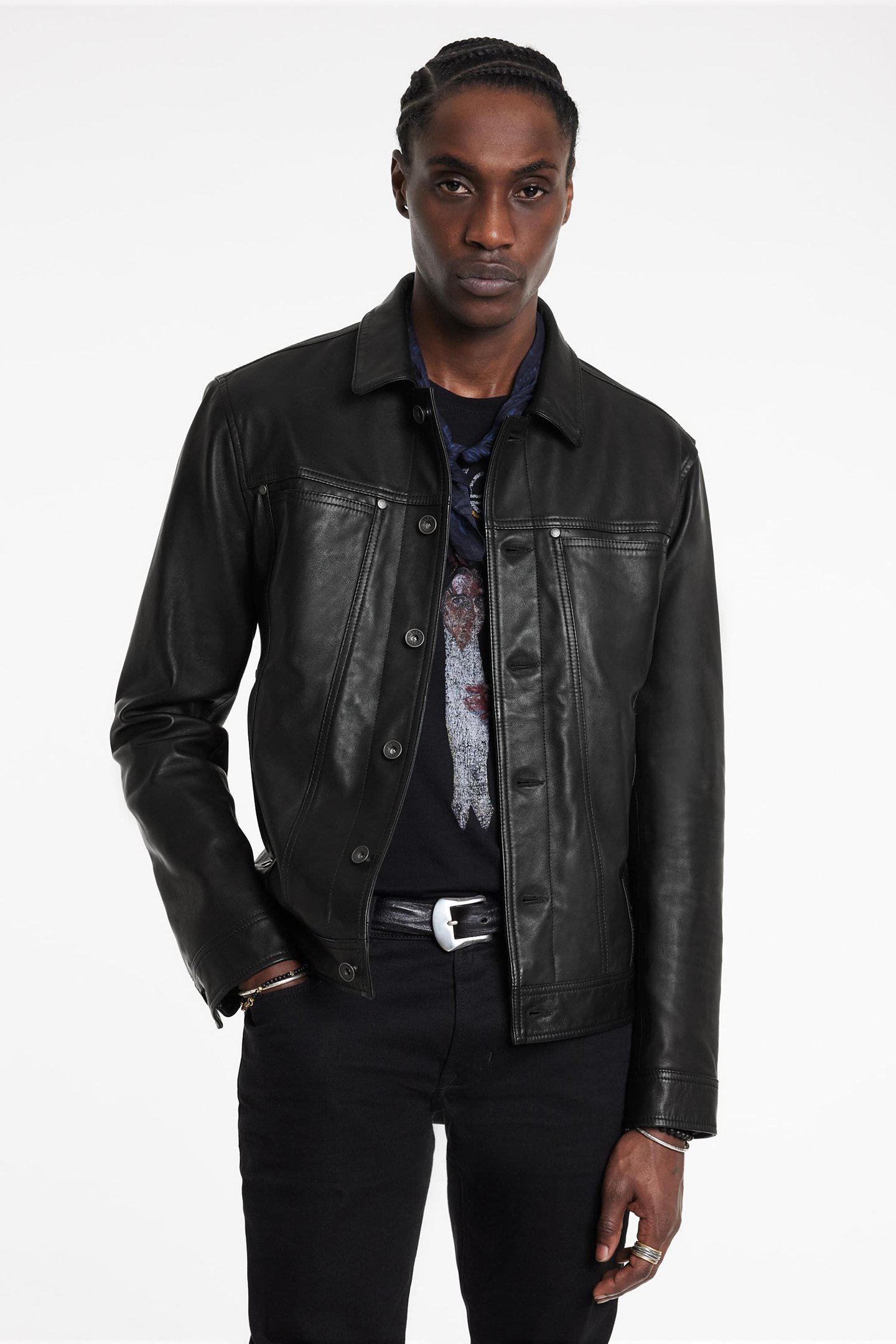 TERRANCE TRUCKER JACKET BLACK 1
