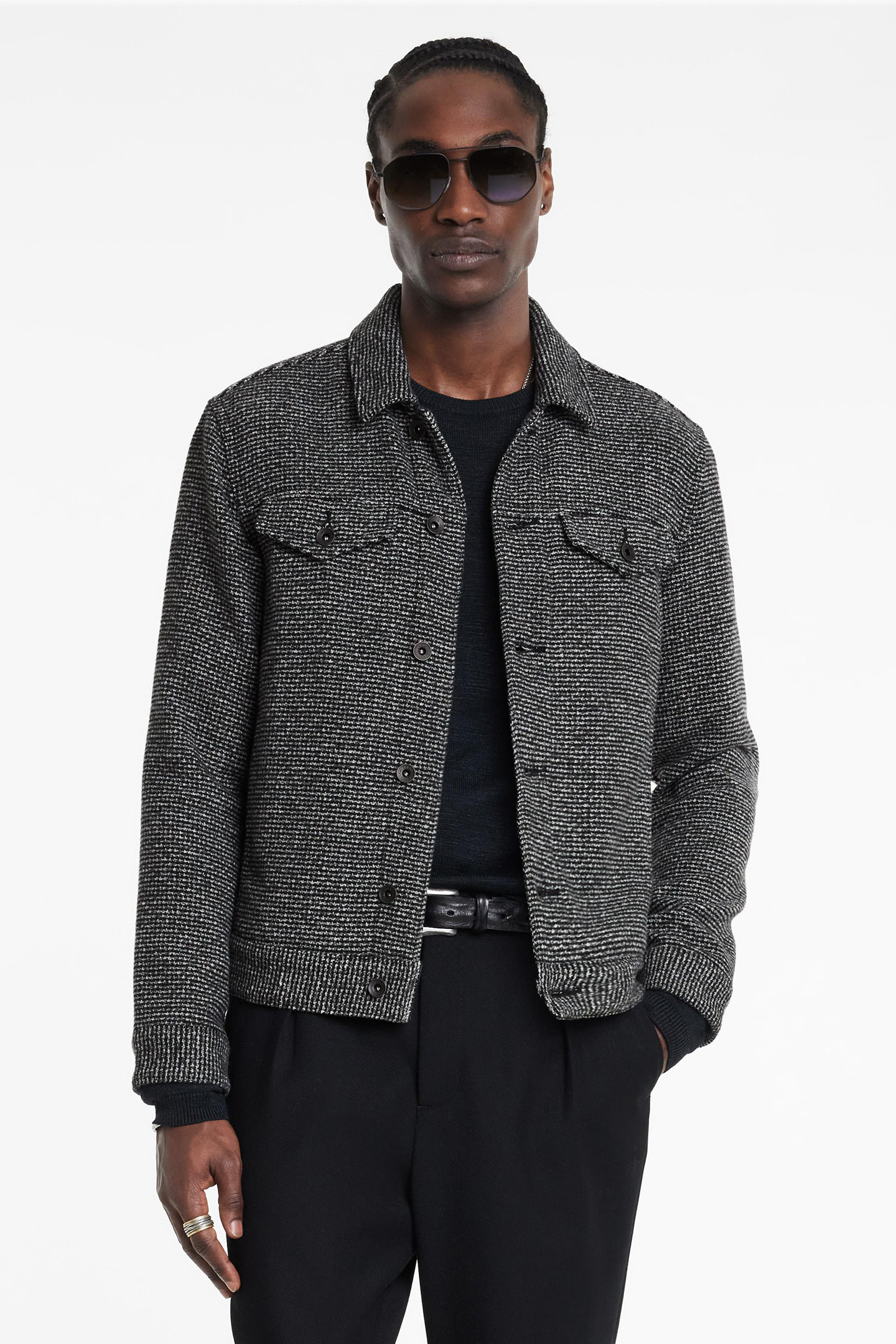 EVANS JACKET BLACK/WHITE 1