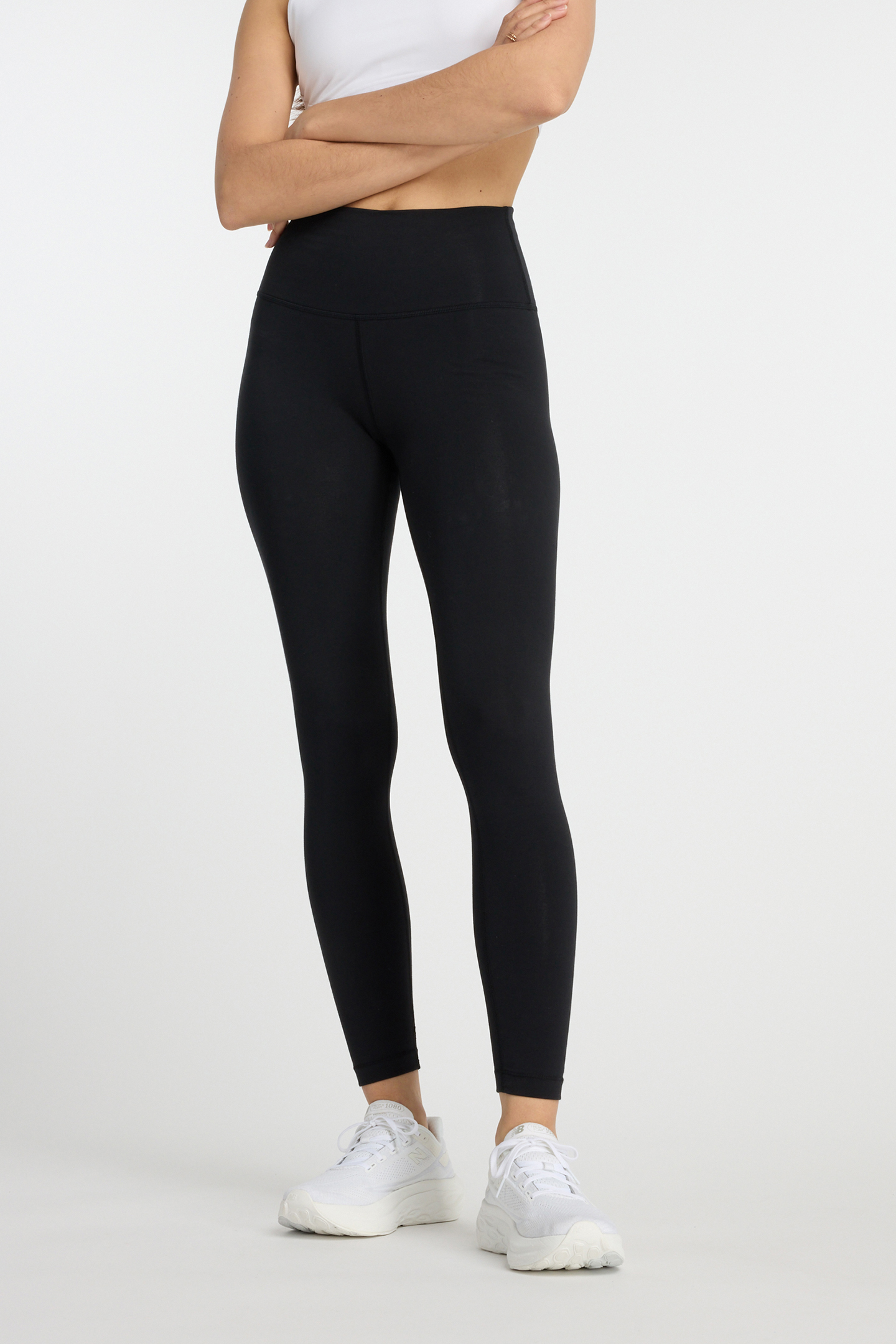 COTTON HIGH RISE LEGGING 27" BLACK 1