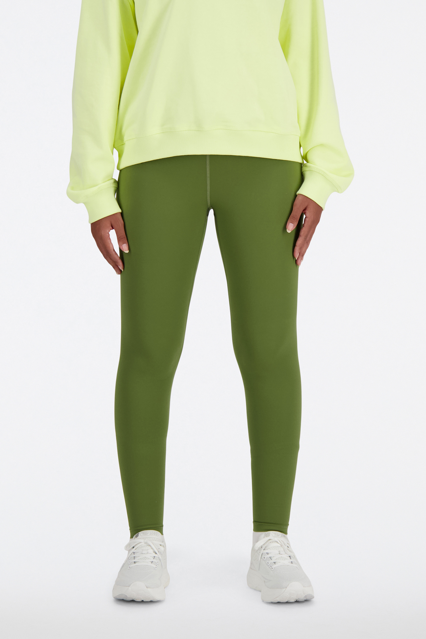 NB SLEEK HIGH RISE SPORT LEGGI DARKOLIV by New Balance