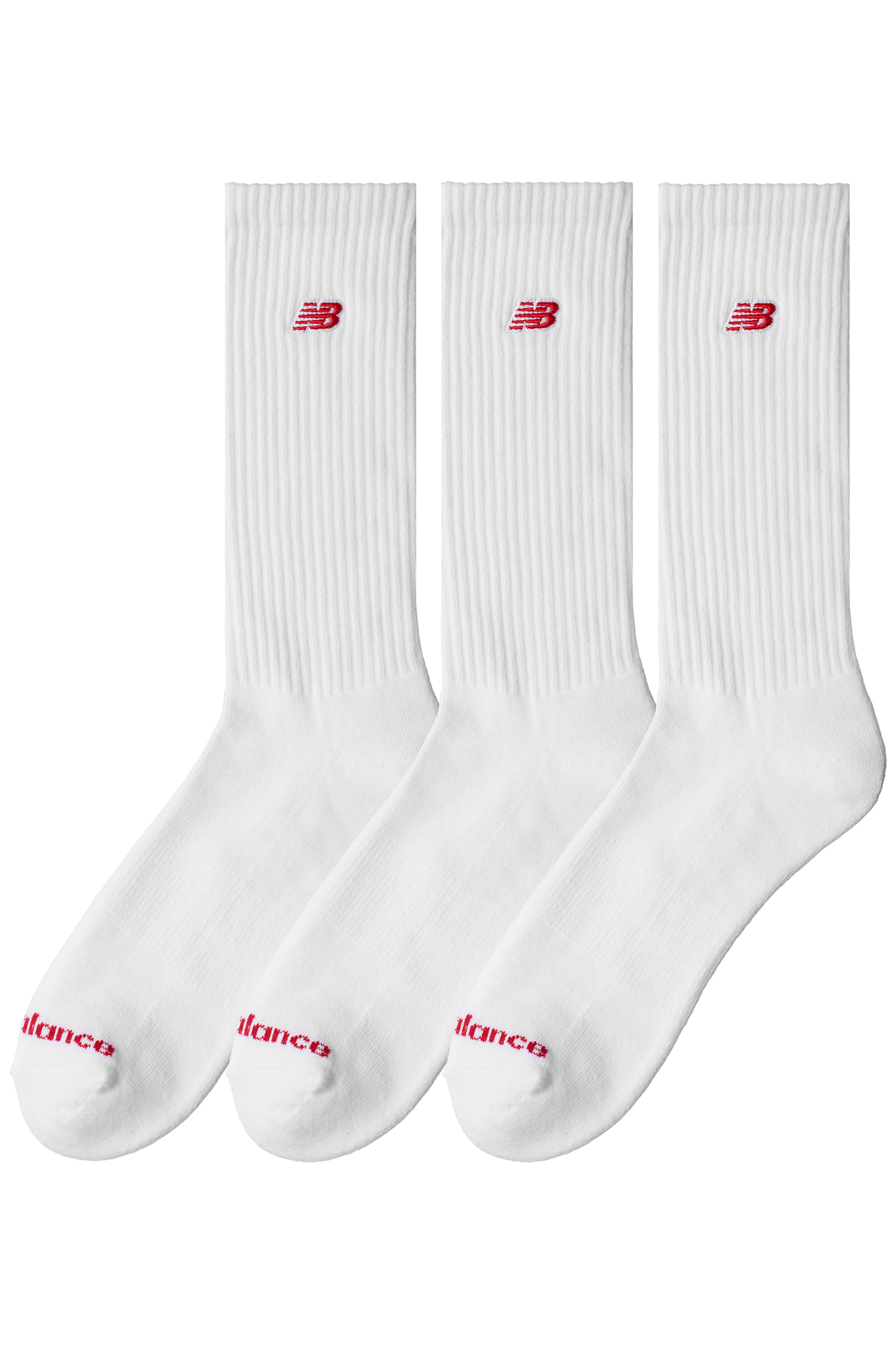 UNISEX PATCH LOGO CREW 3 PACK WHITE 2