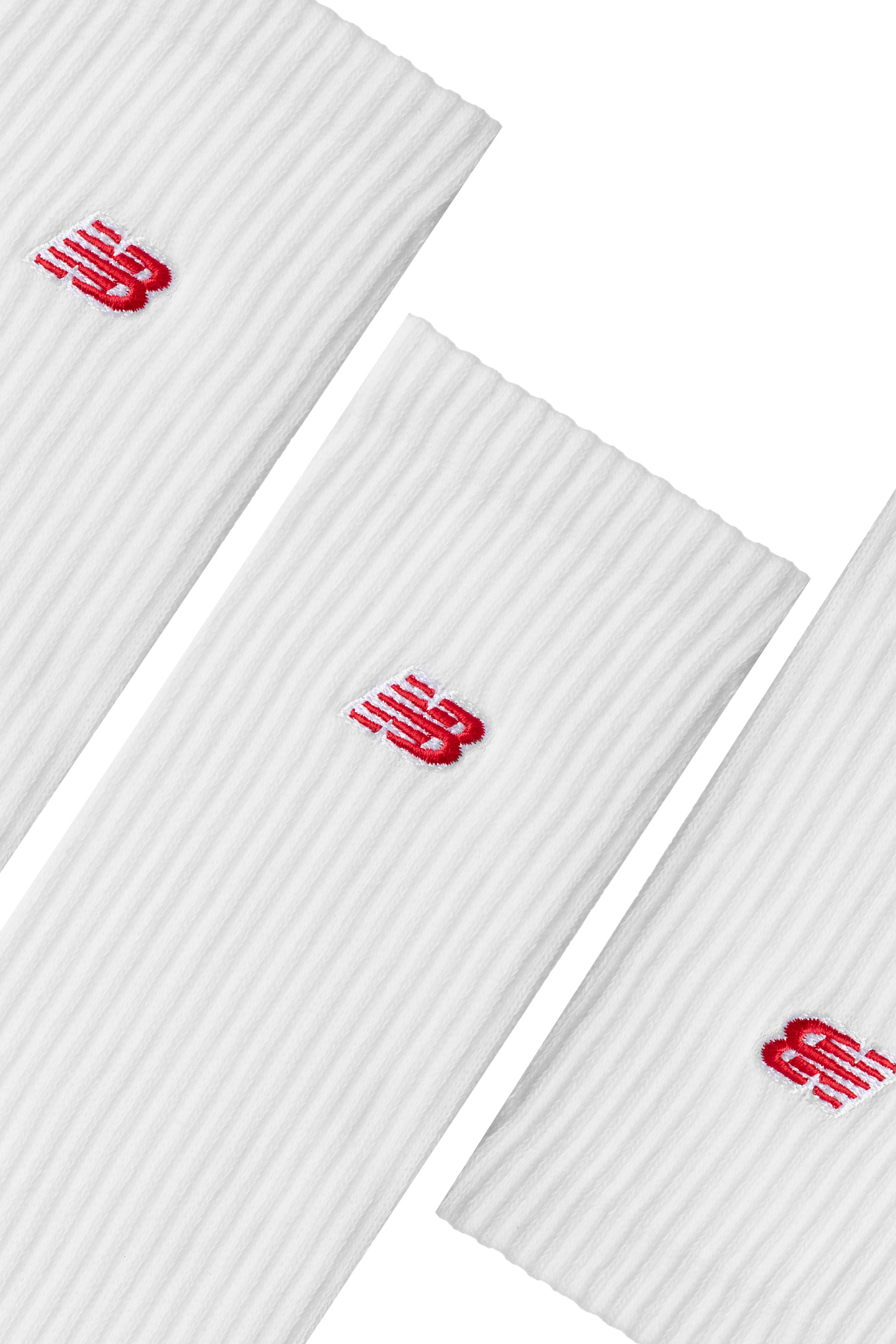 UNISEX PATCH LOGO CREW 3 PACK WHITE 3